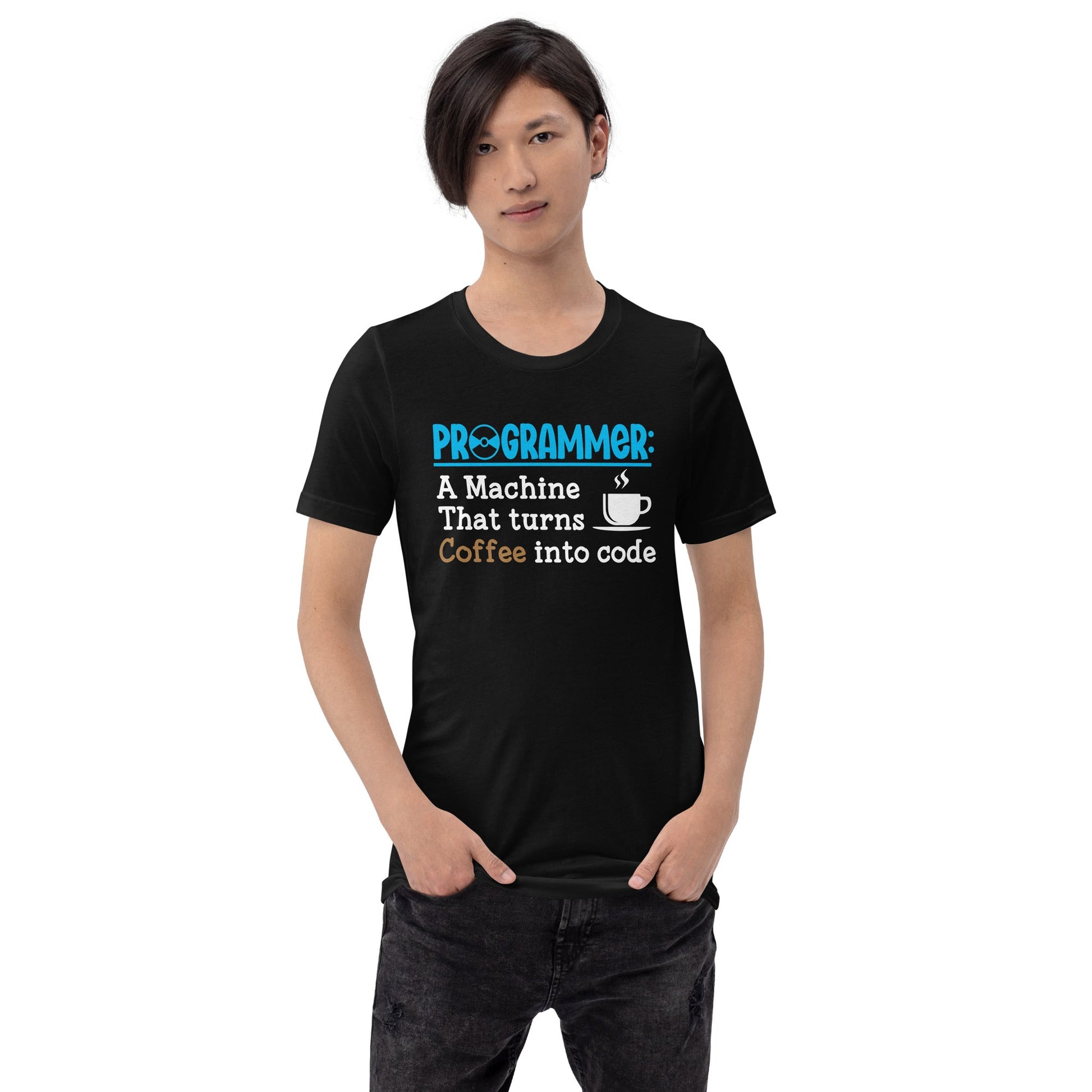 Programmer: Def blue Unisex t-shirt by DarkByteGear