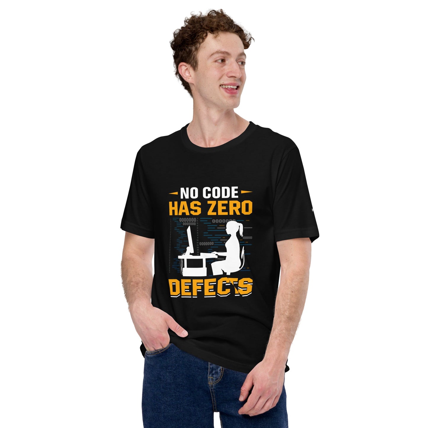 No code has zero defect Unisex t-shirt by DarkByteGear