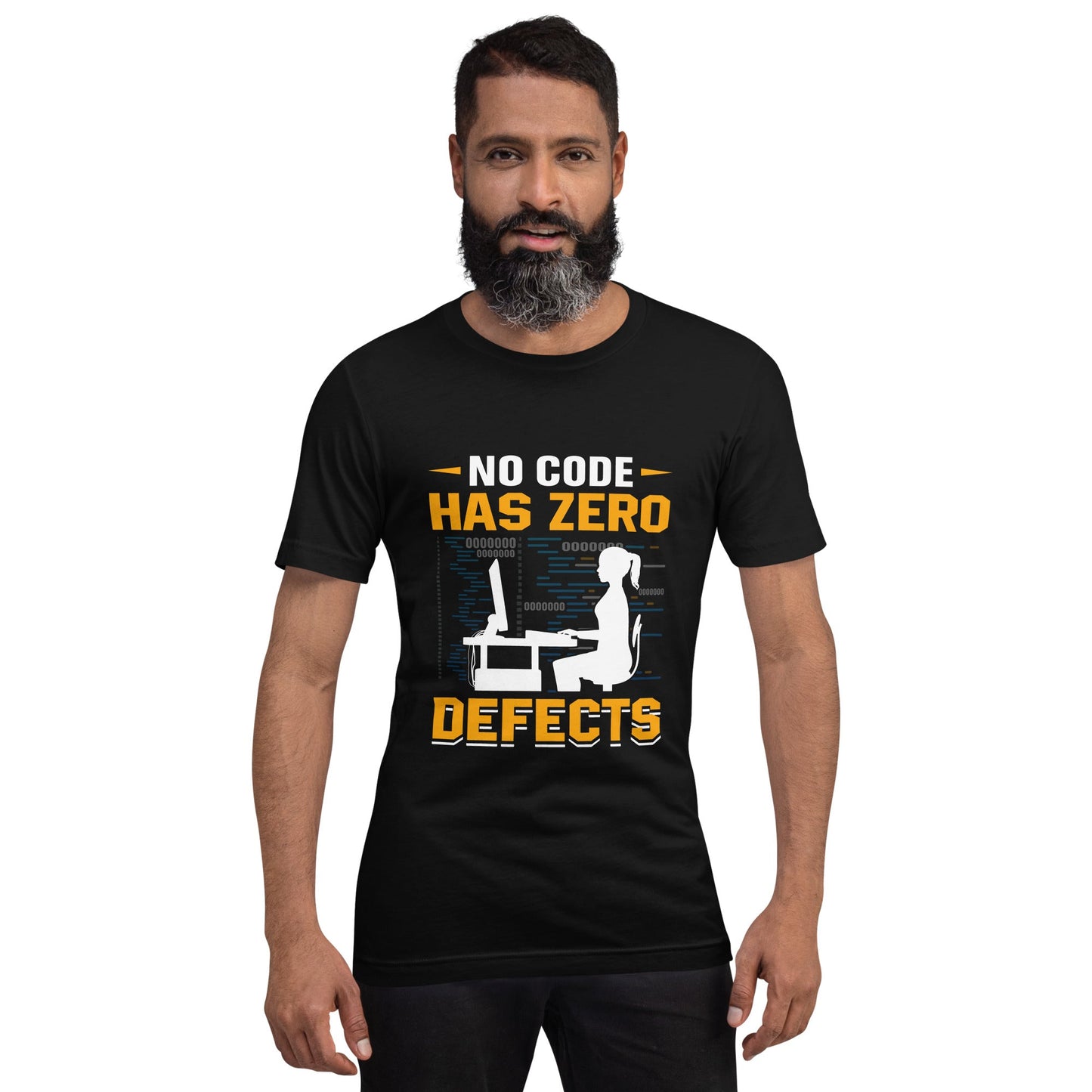 No code has zero defect Unisex t-shirt by DarkByteGear