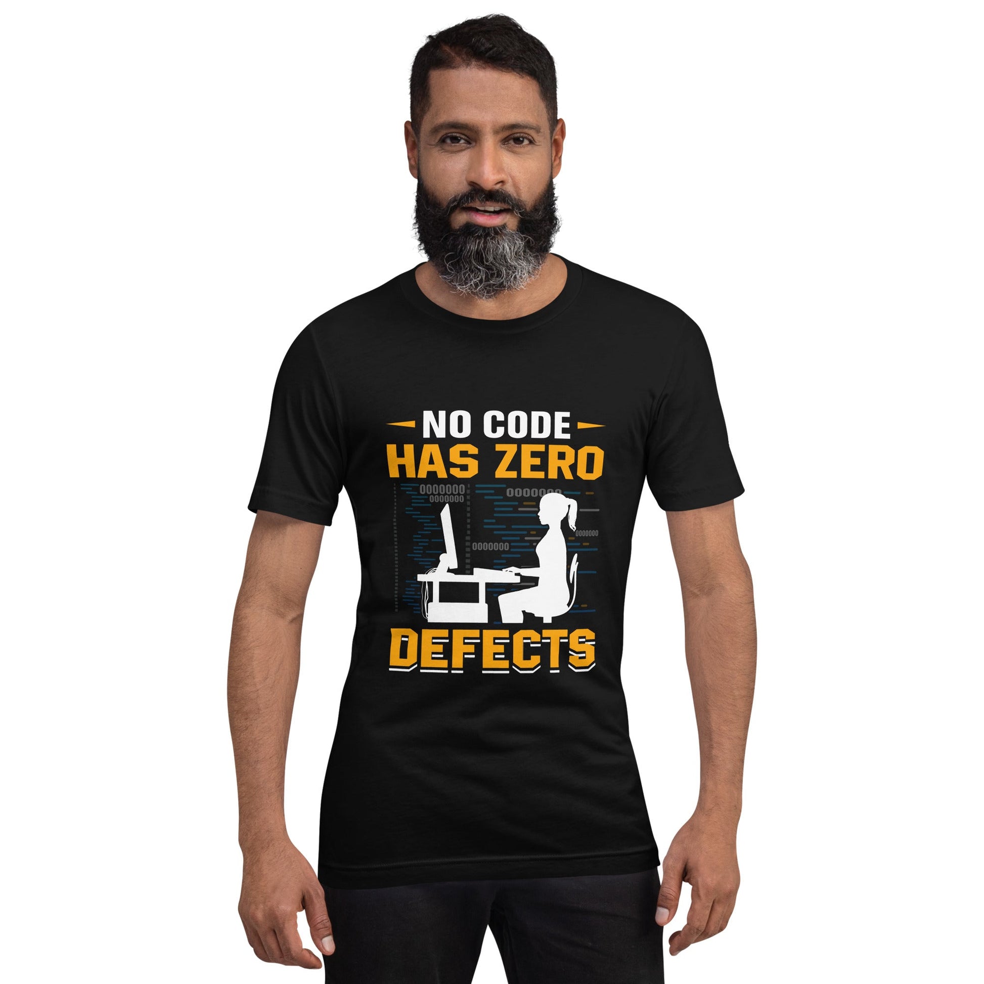 No code has zero defect Unisex t-shirt by DarkByteGear