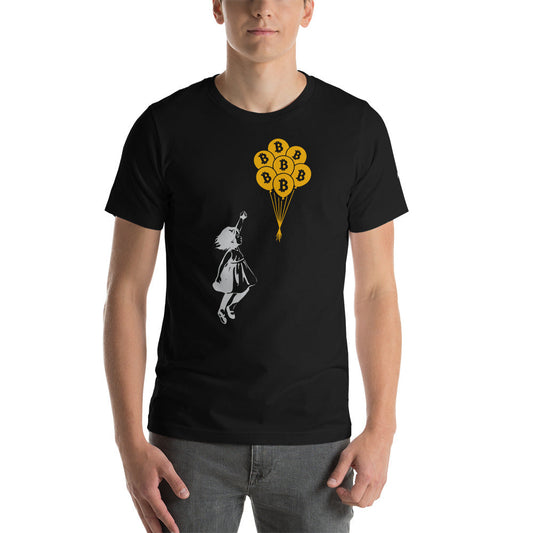 Bitcoin Little Girl Unisex t-shirt by DarkByteGear