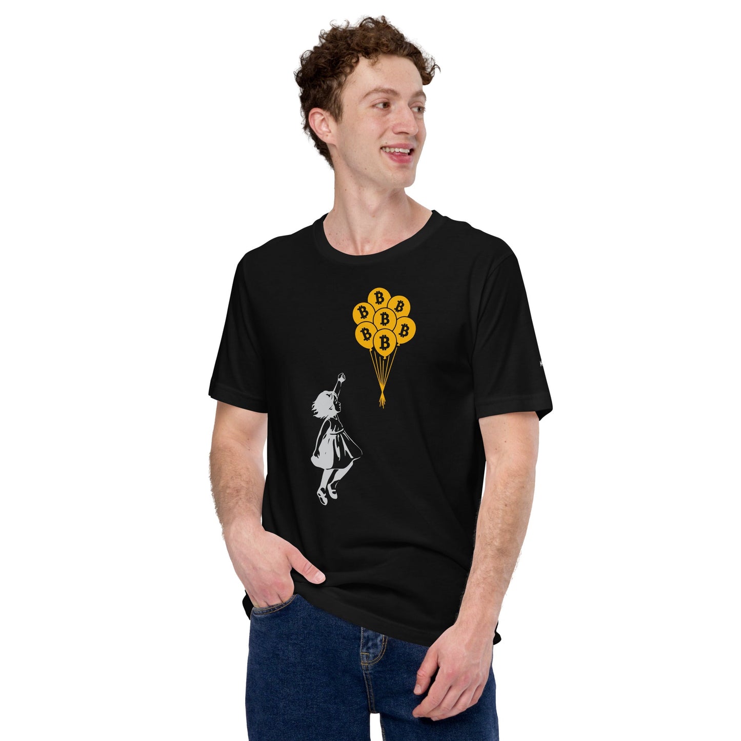 Bitcoin Little Girl Unisex t-shirt by DarkByteGear