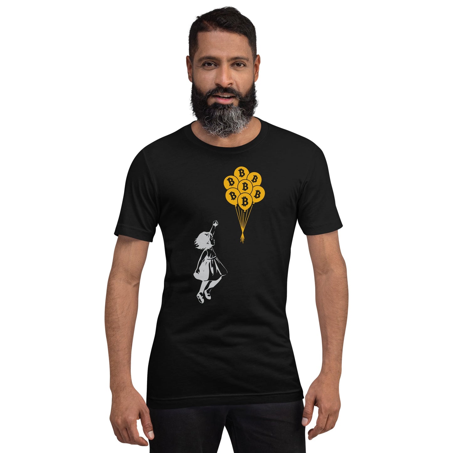 Bitcoin Little Girl Unisex t-shirt by DarkByteGear