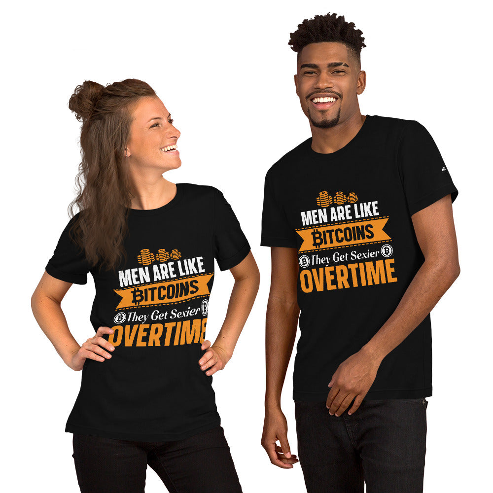 Men are like Bitcoin - Unisex t-shirt by DarkByteGear