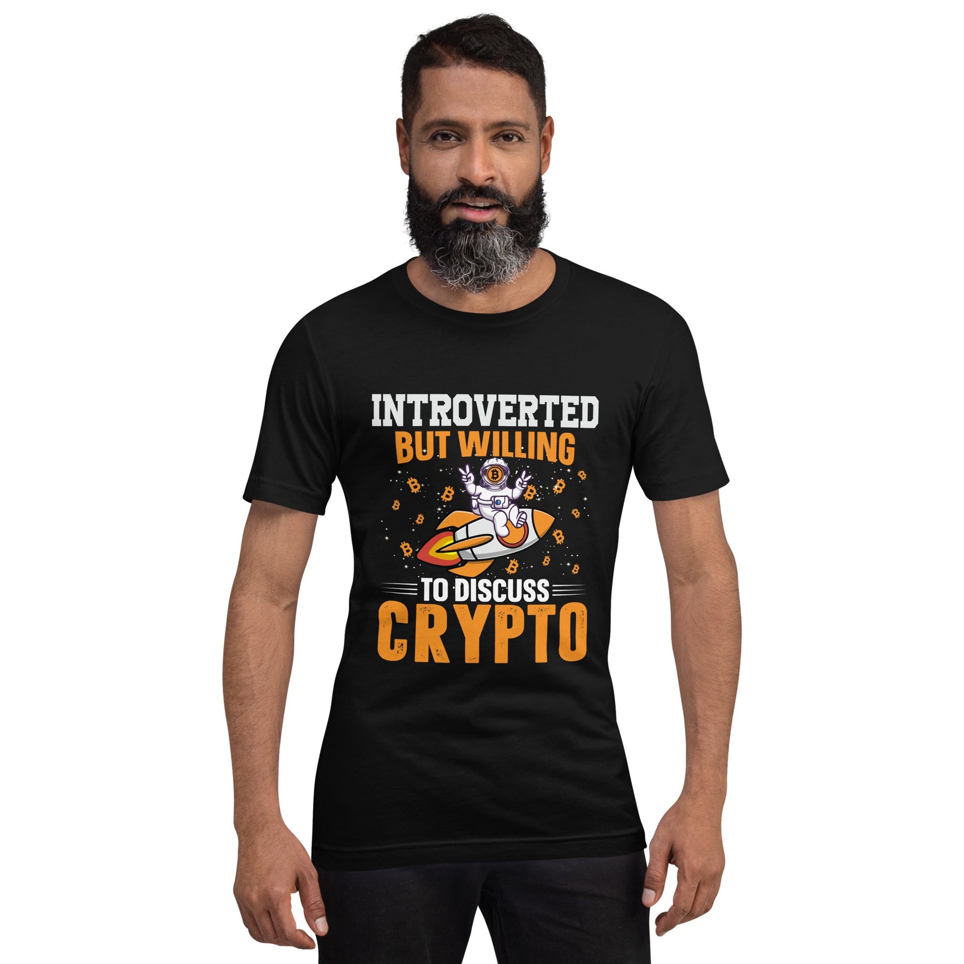 Introverted but Willing to Discuss Bitcoin Unisex t-shirt by DarkByteGear