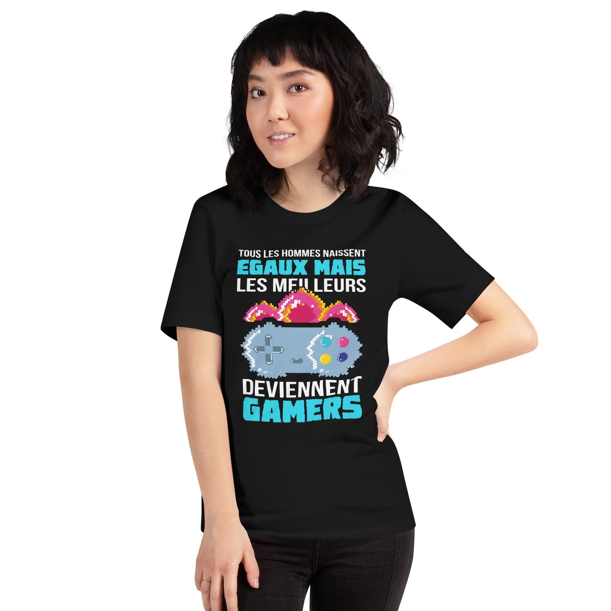 Tous Les Hommes Naissent Egaux Mais - Unisex t-shirt by DarkByteGear
