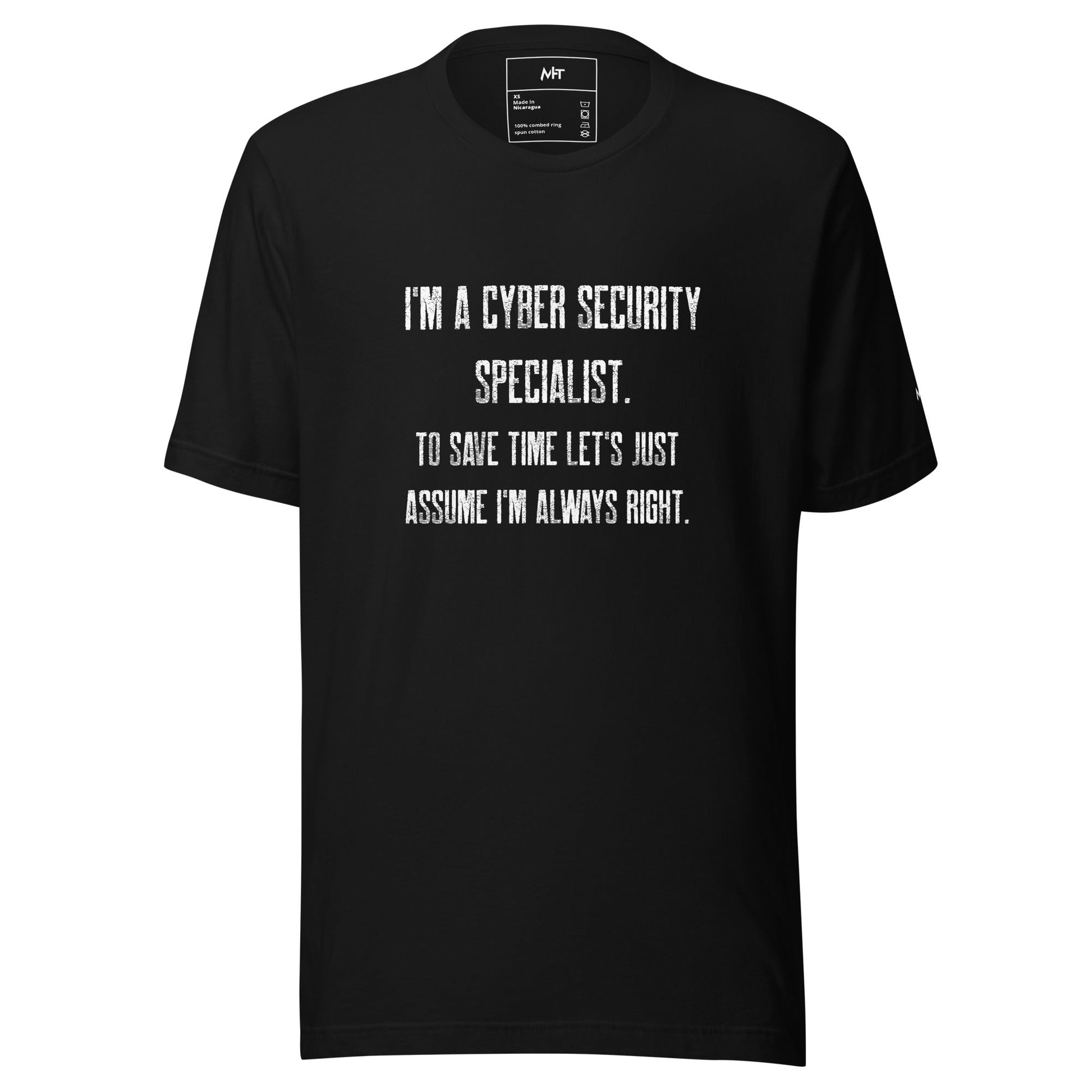 I am a Cyber Security Specialist Unisex t-shirt by DarkByteGear