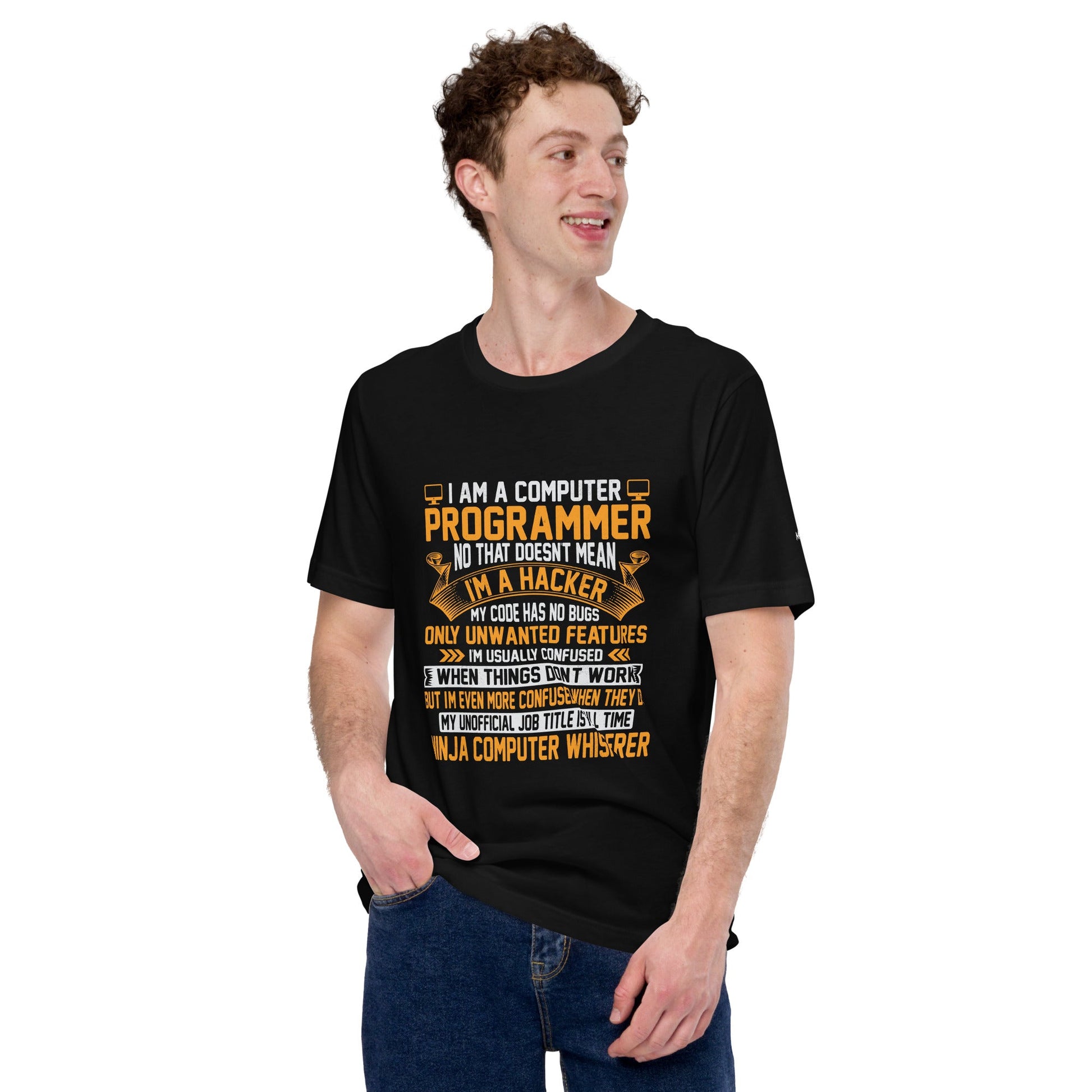 I am a Computer Programmer: Ninja Computer Whisperer - Unisex t-shirt by DarkByteGear