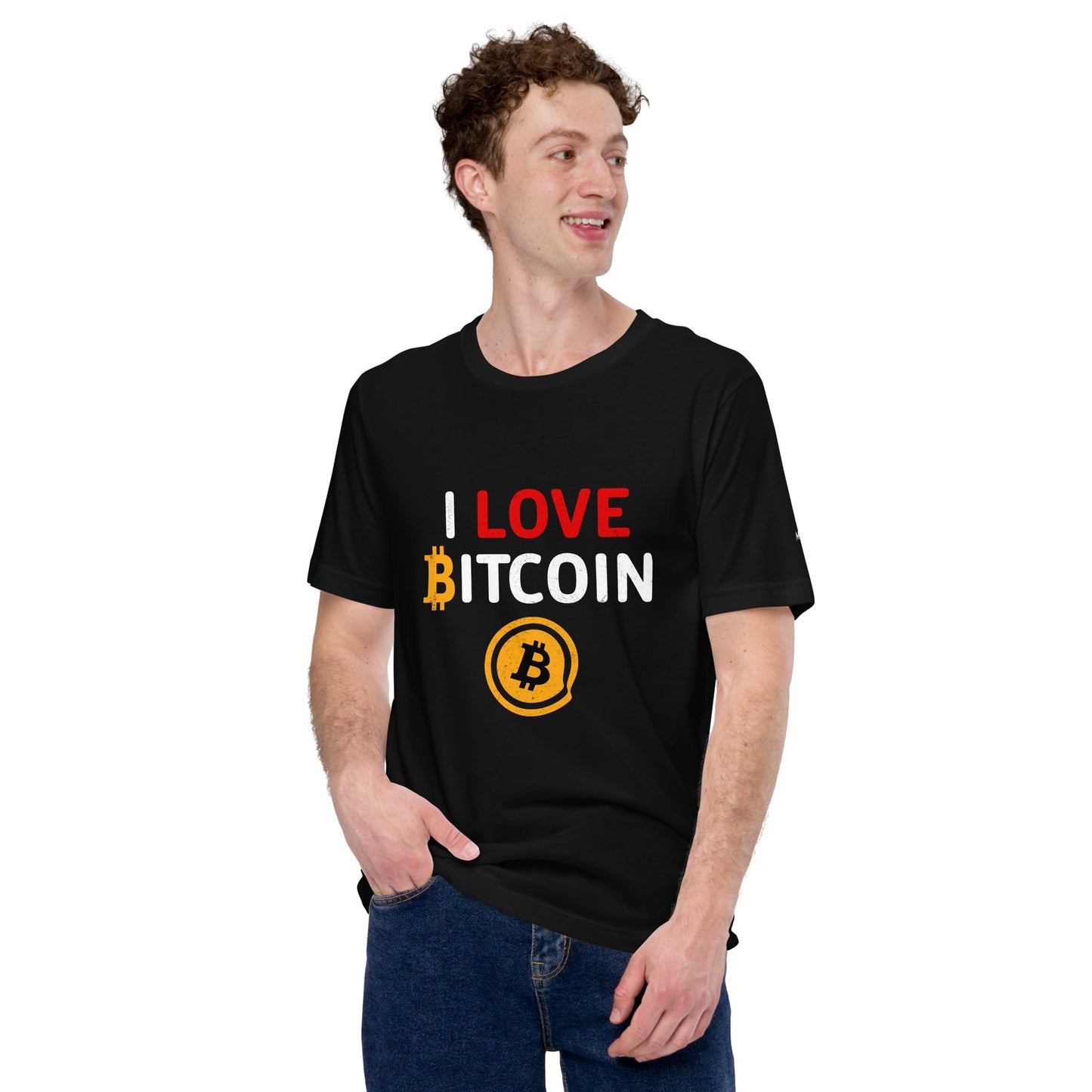 I Love Bitcoin - Unisex t-shirt by DarkByteGear