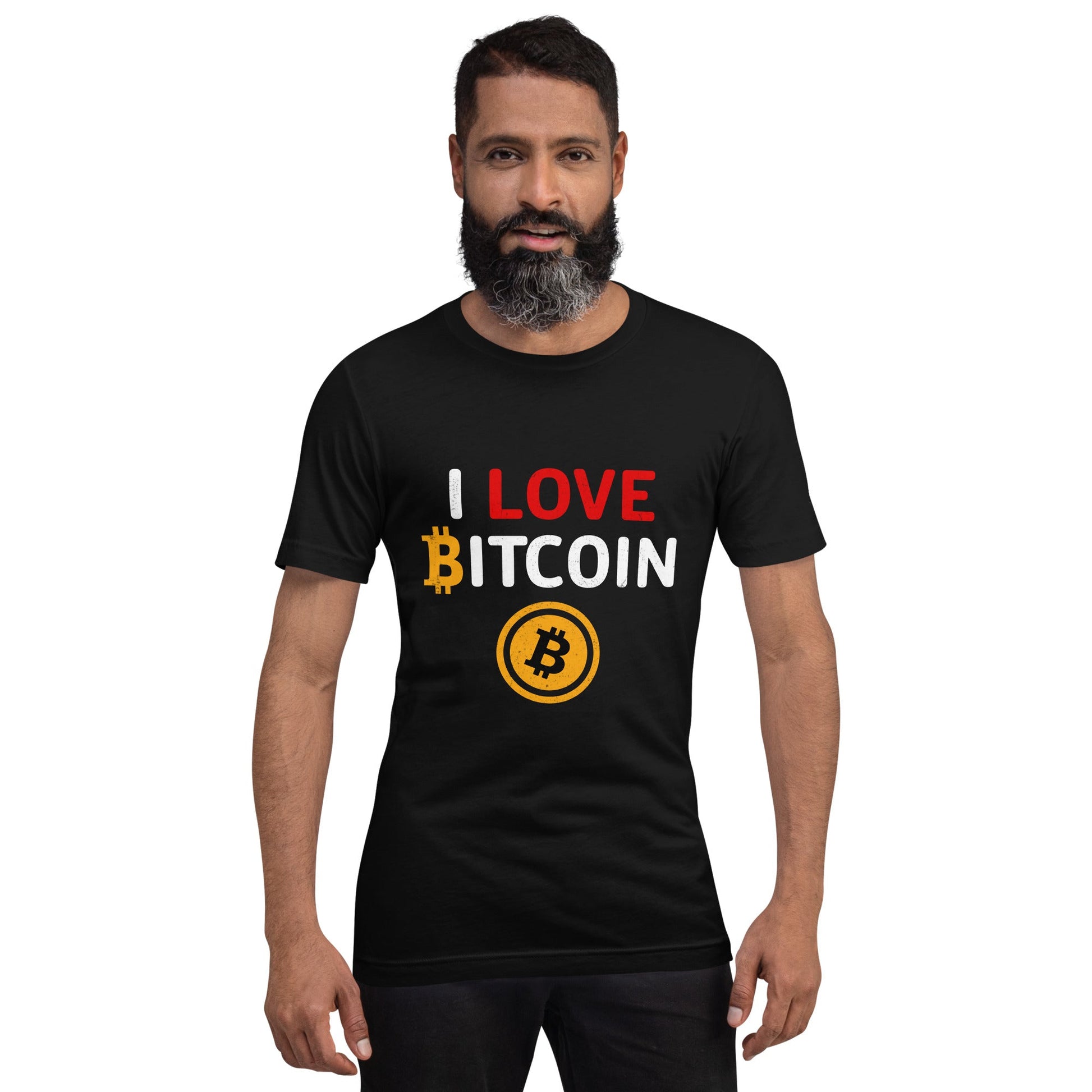 I Love Bitcoin - Unisex t-shirt by DarkByteGear