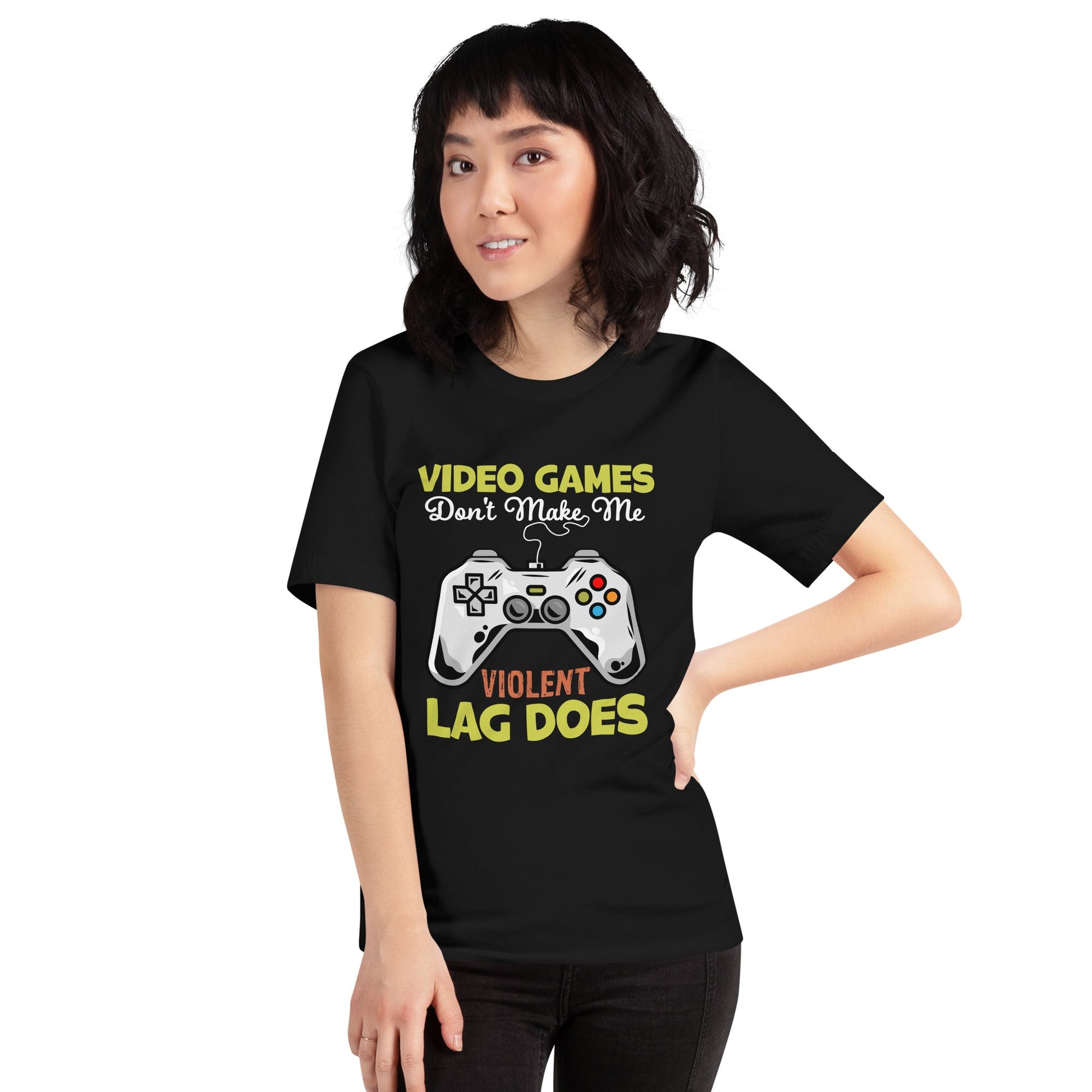 Video Games Lag does Make me Violent - Unisex t-shirt by DarkByteGear