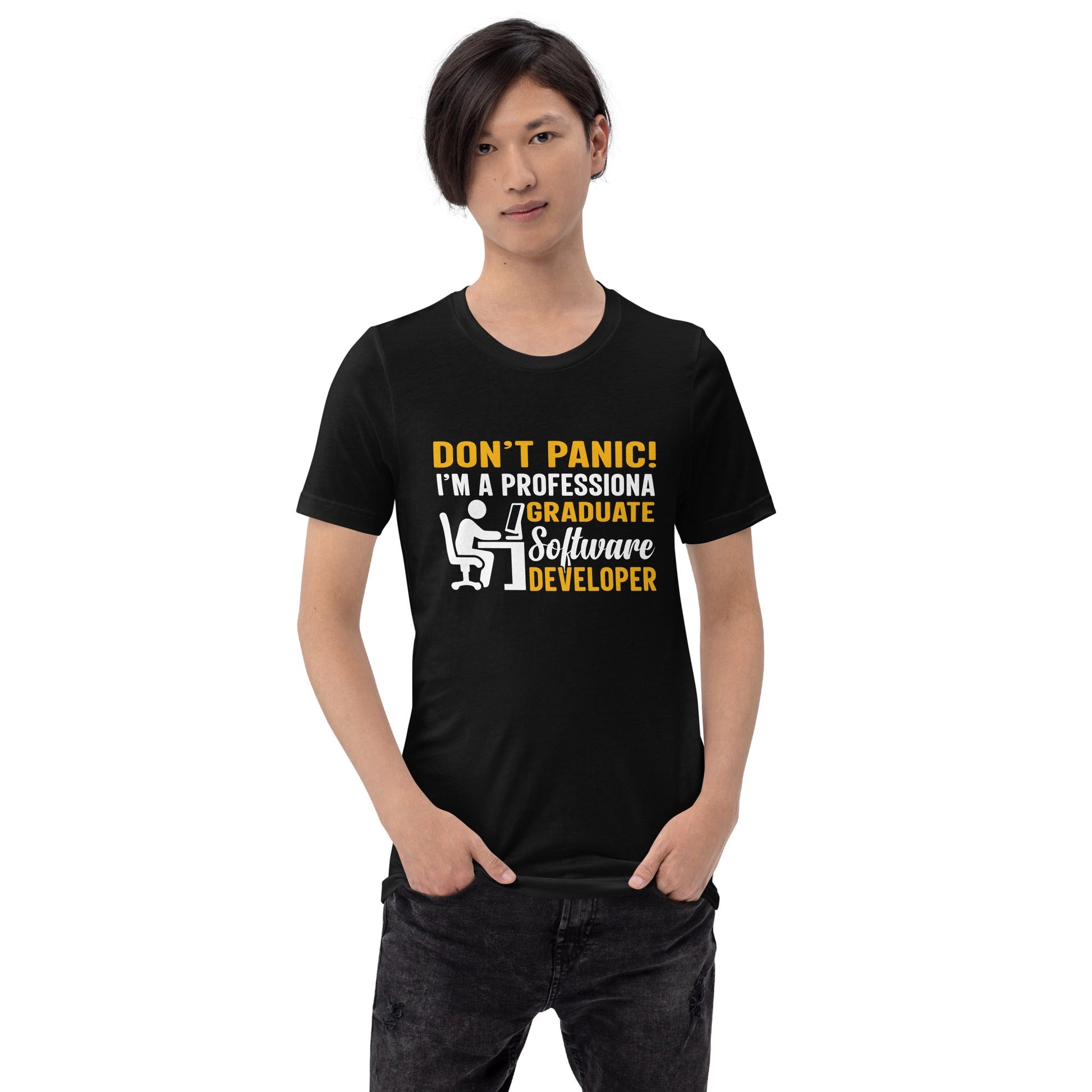 Don’t Worry! I am a Professional Graduate Software Developer - Unisex t-shirt by DarkByteGear