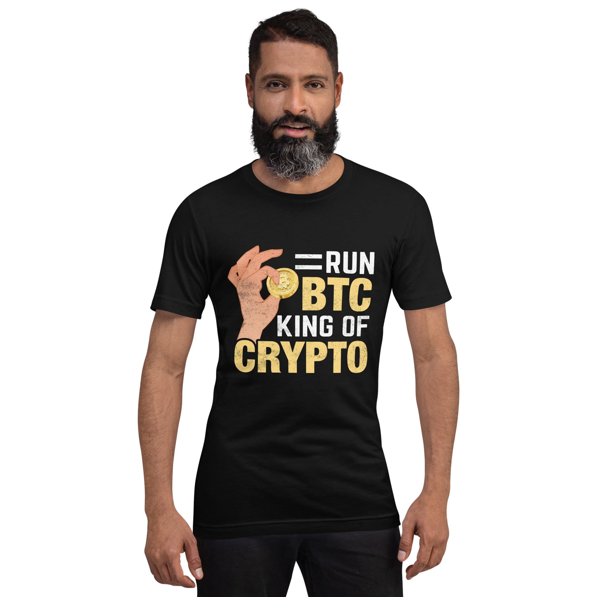 = Run BTC King of BitCoin - Unisex t-shirt by DarkByteGear