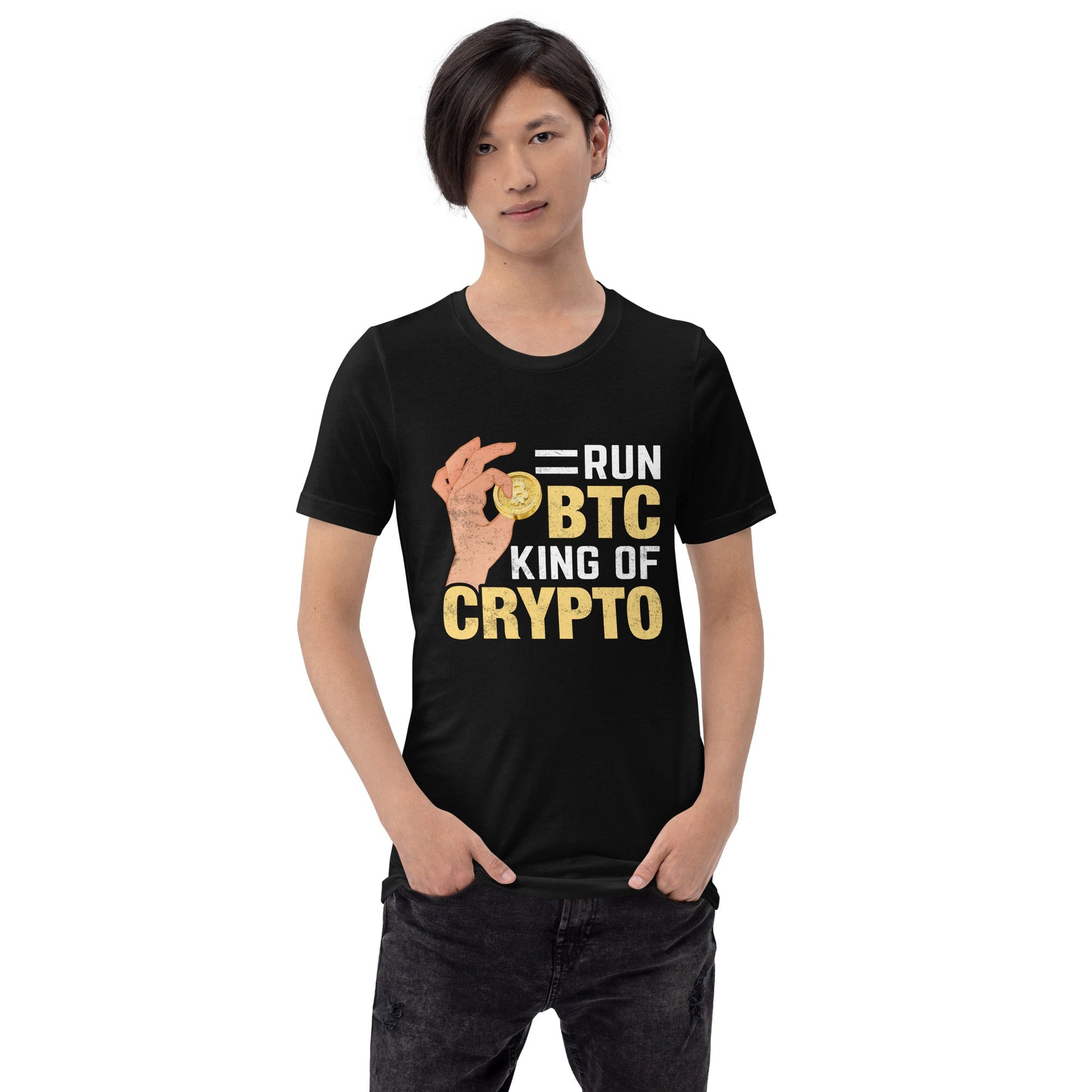 = Run BTC King of BitCoin - Unisex t-shirt by DarkByteGear