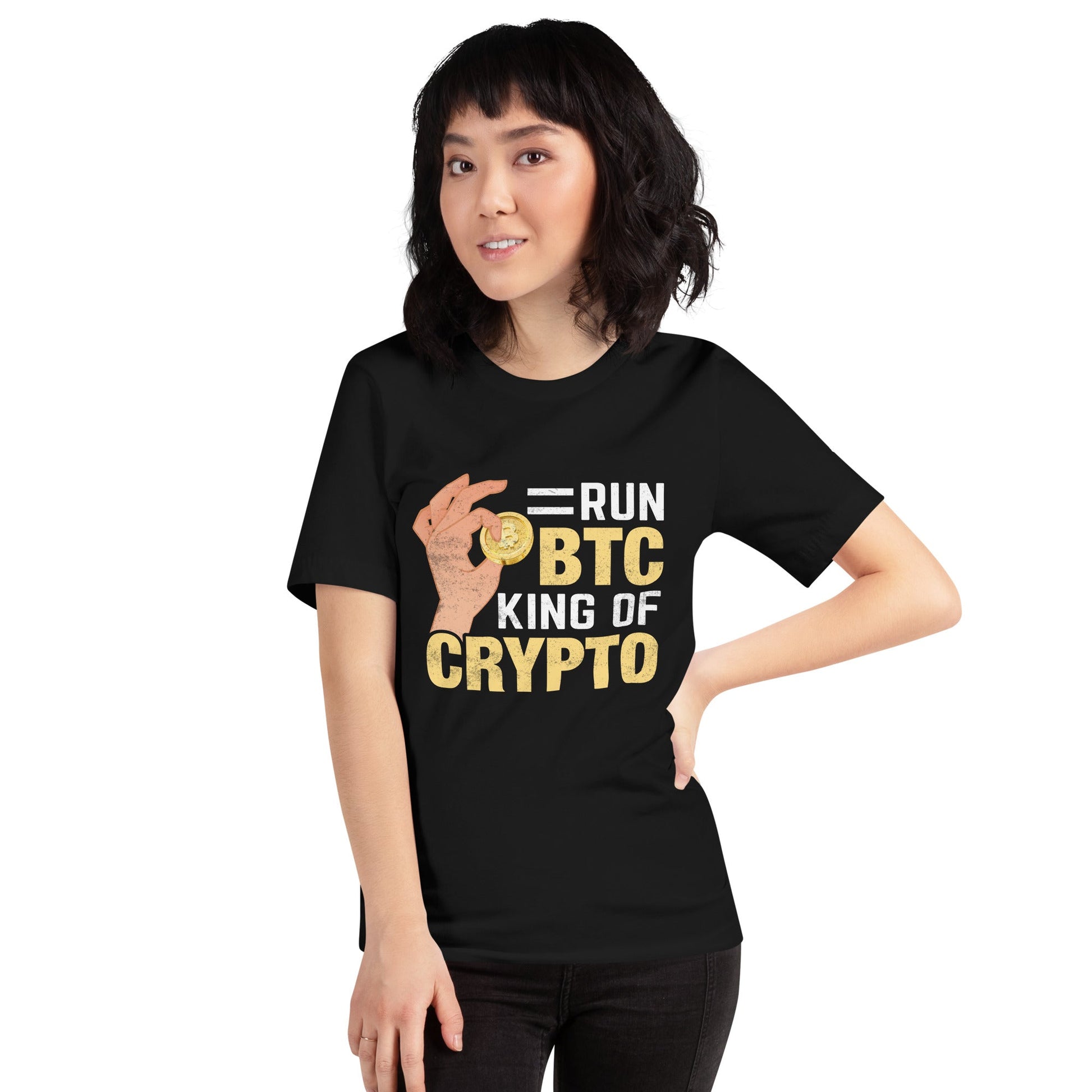 = Run BTC King of BitCoin - Unisex t-shirt by DarkByteGear