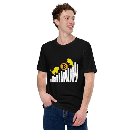 Bull Bear Bitcoin Statistic - Unisex t-shirt by DarkByteGear