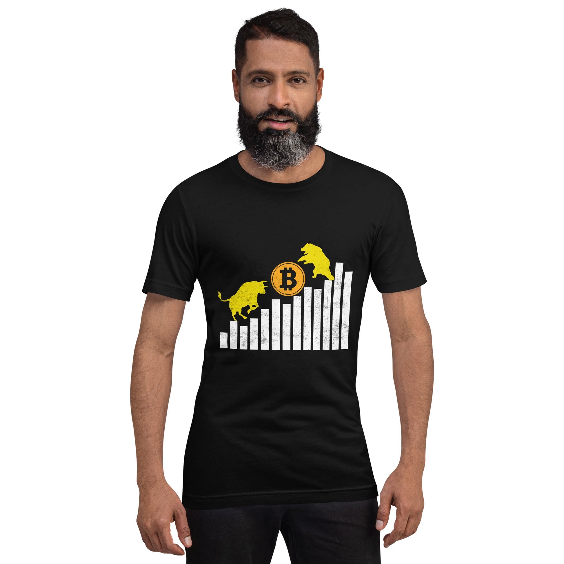 Bull Bear Bitcoin Statistic - Unisex t-shirt by DarkByteGear