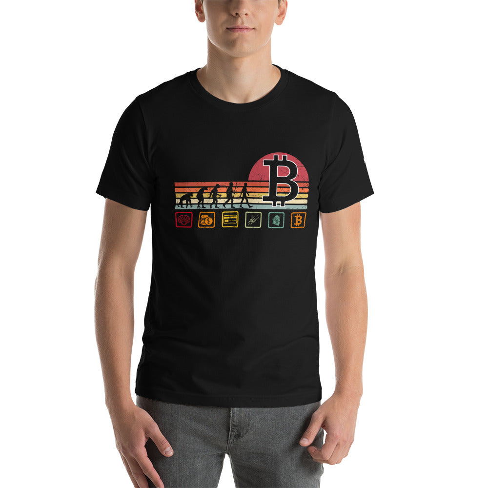 Bitcoin Evolution - Unisex t-shirt by DarkByteGear