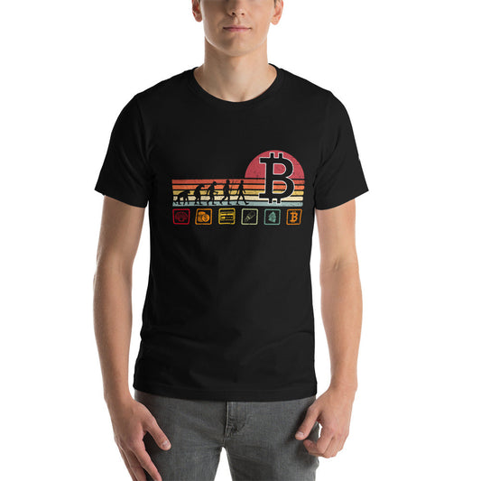 Bitcoin Evolution - Unisex t-shirt by DarkByteGear