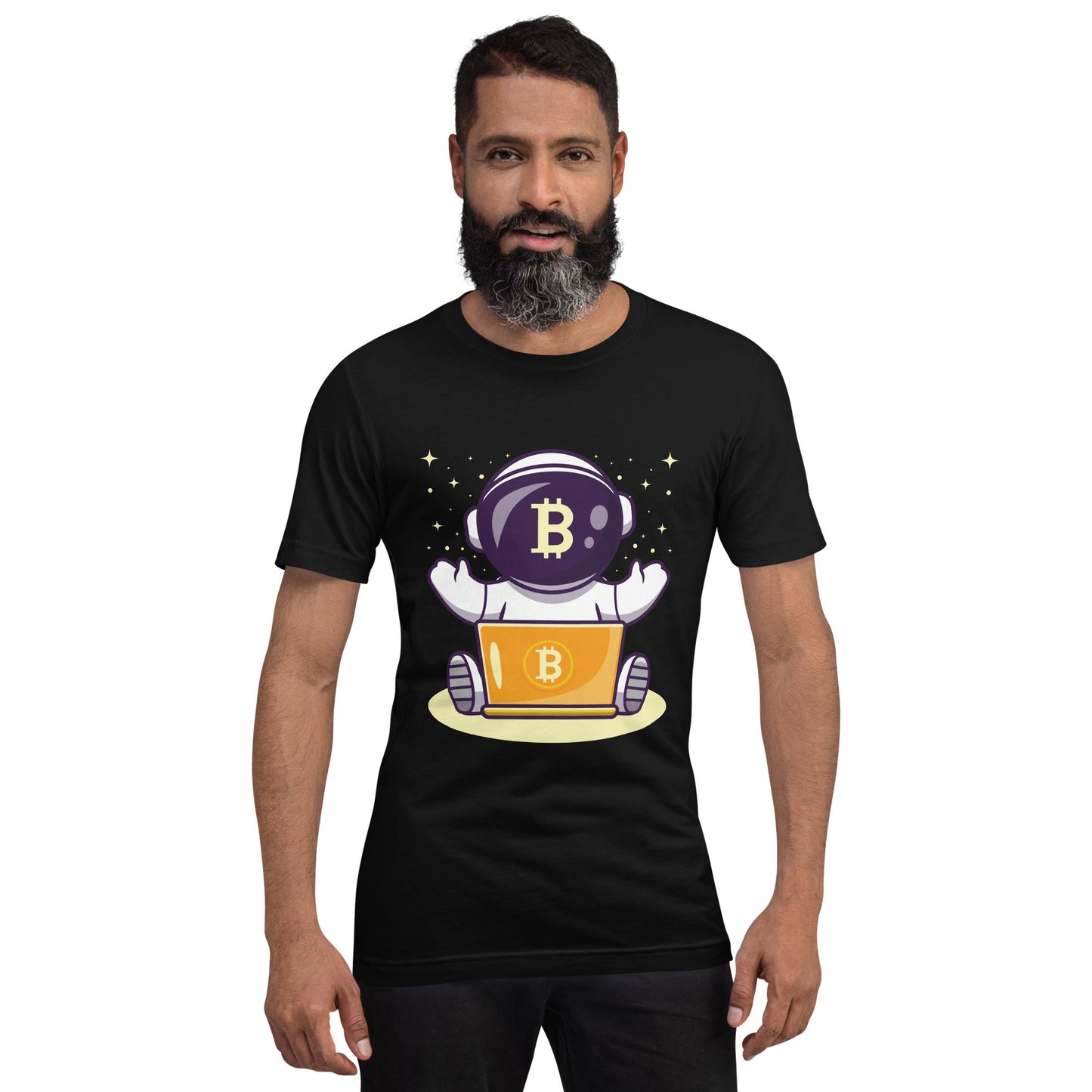 Bitcoin Astronaut - Unisex t-shirt by DarkByteGear