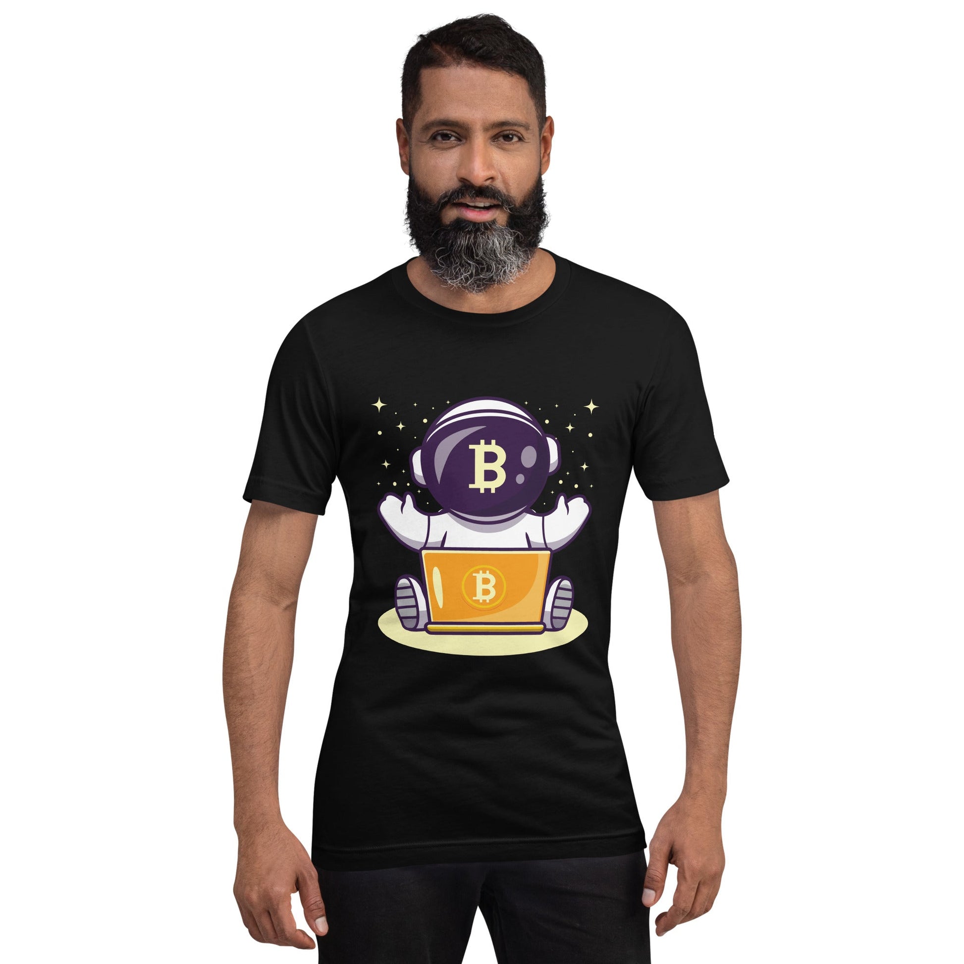Bitcoin Astronaut - Unisex t-shirt by DarkByteGear