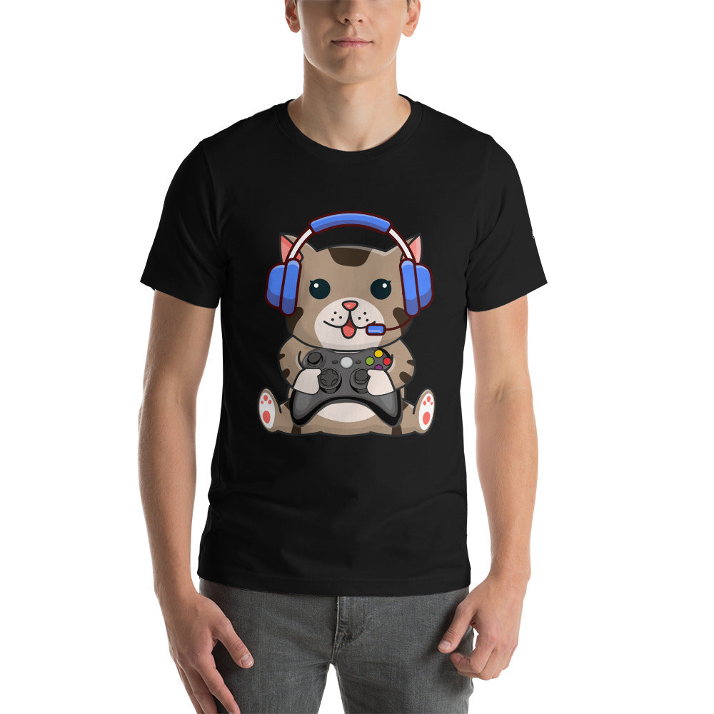 Gamer Cat - Unisex t-shirt by DarkByteGear
