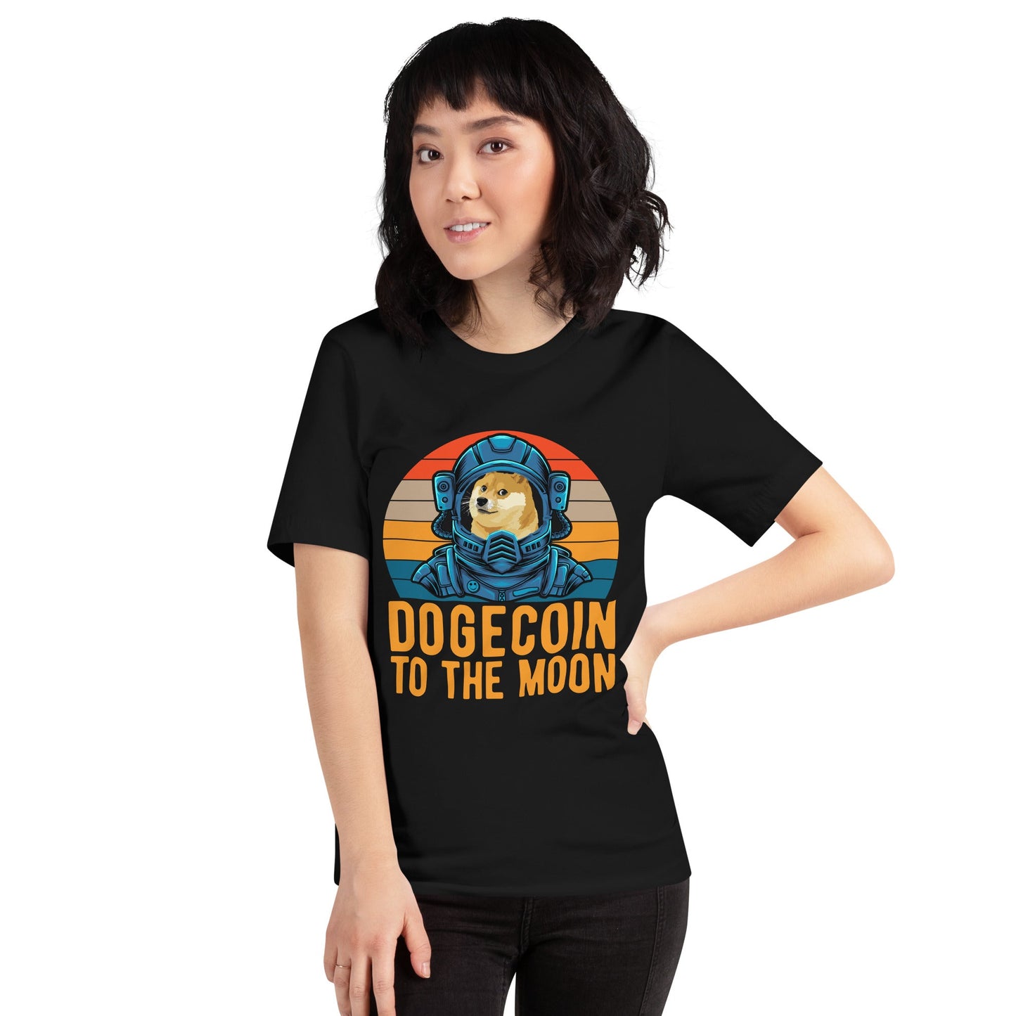 Doge Coin to the Moon - Unisex t-shirt by DarkByteGear