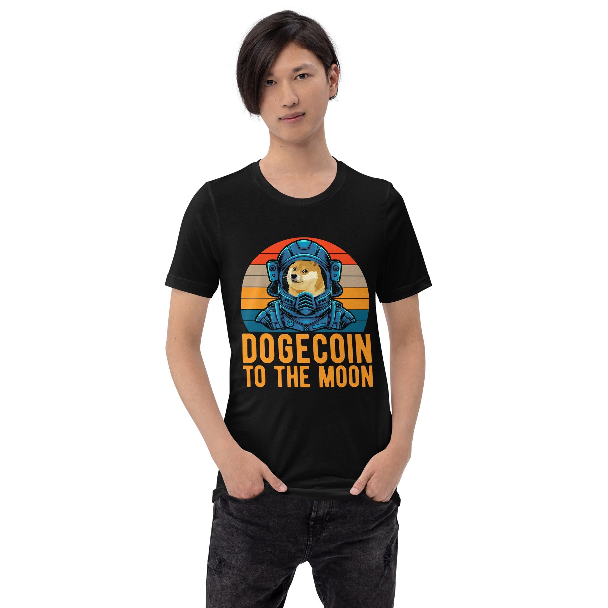 Doge Coin to the Moon - Unisex t-shirt by DarkByteGear