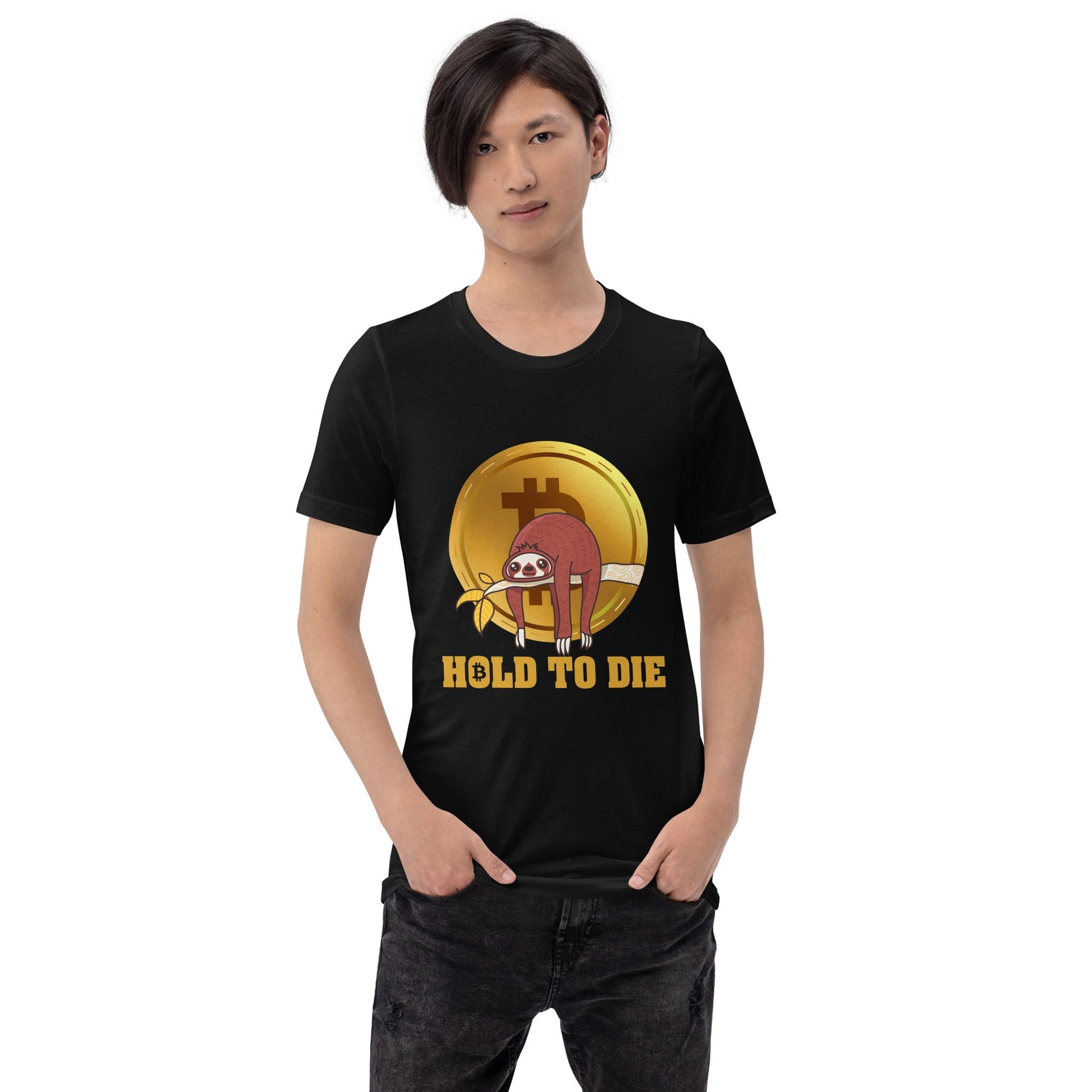 Bitcoin: Hold to Die - Unisex t-shirt by DarkByteGear