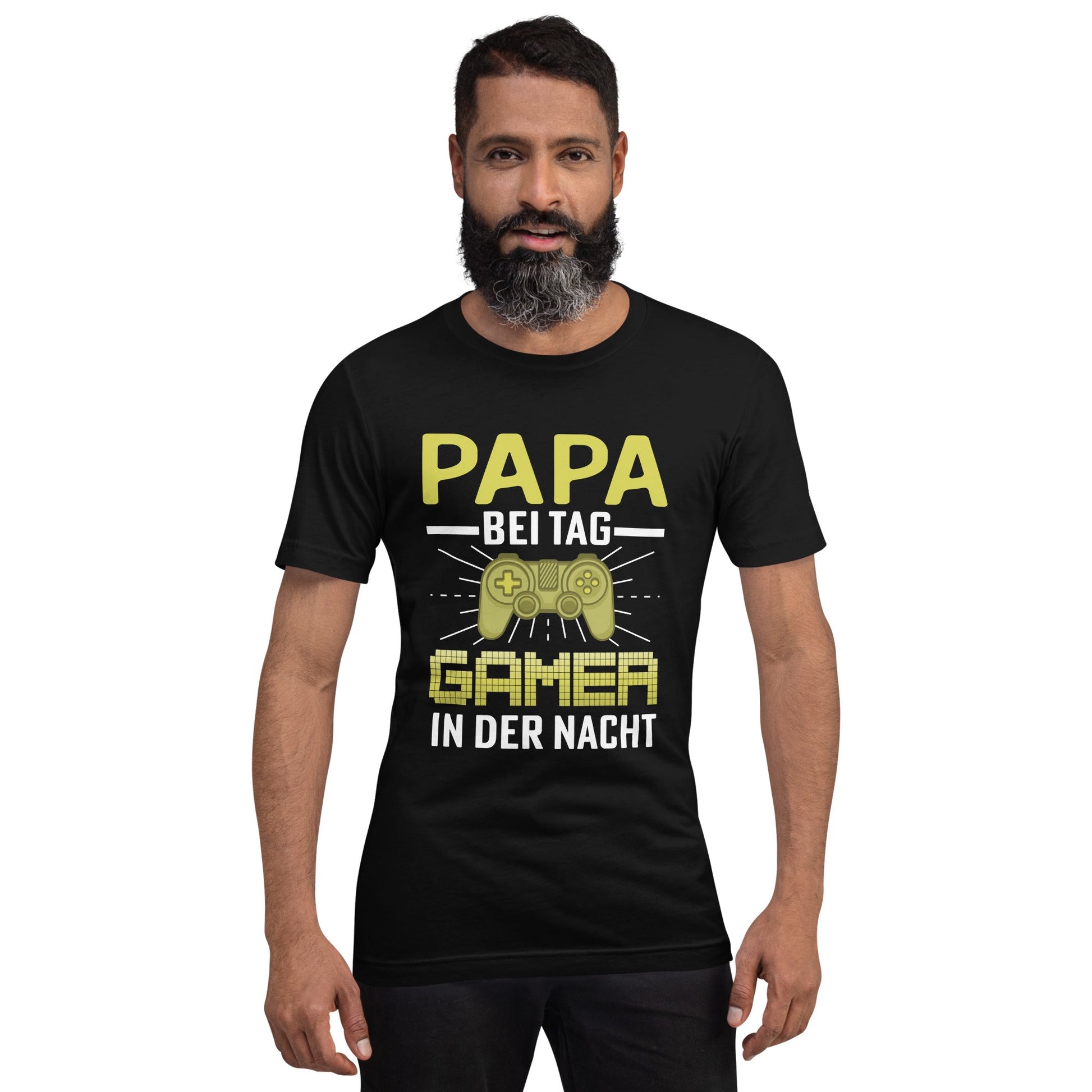 Papa Bei Tag Gamer in Der Nacht - Unisex t-shirt by DarkByteGear