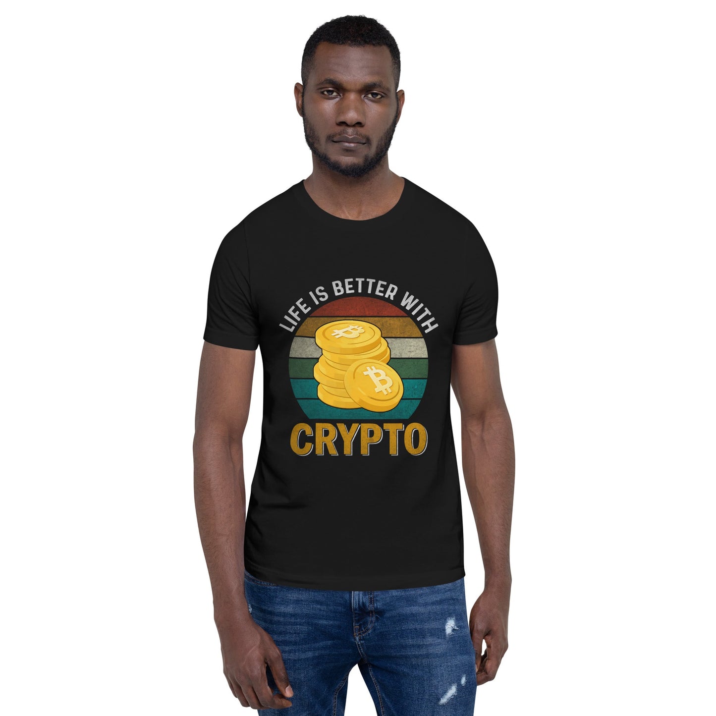 Life is Better with Bitcoin - Unisex t-shirt by DarkByteGear