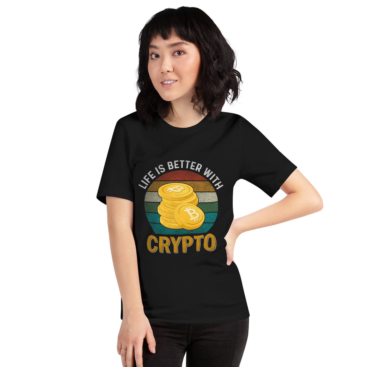 Life is Better with Bitcoin - Unisex t-shirt by DarkByteGear