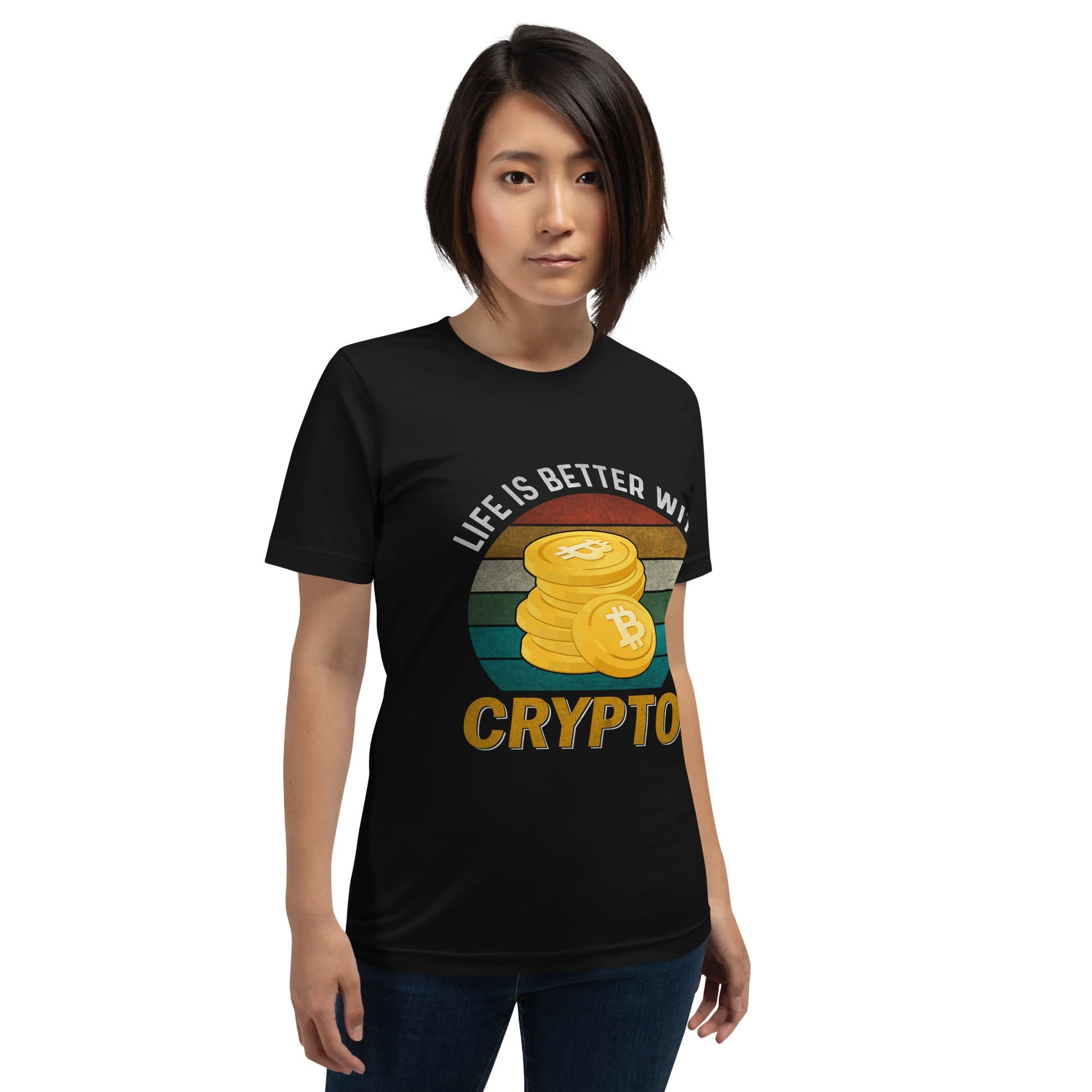 Life is Better with Bitcoin - Unisex t-shirt by DarkByteGear