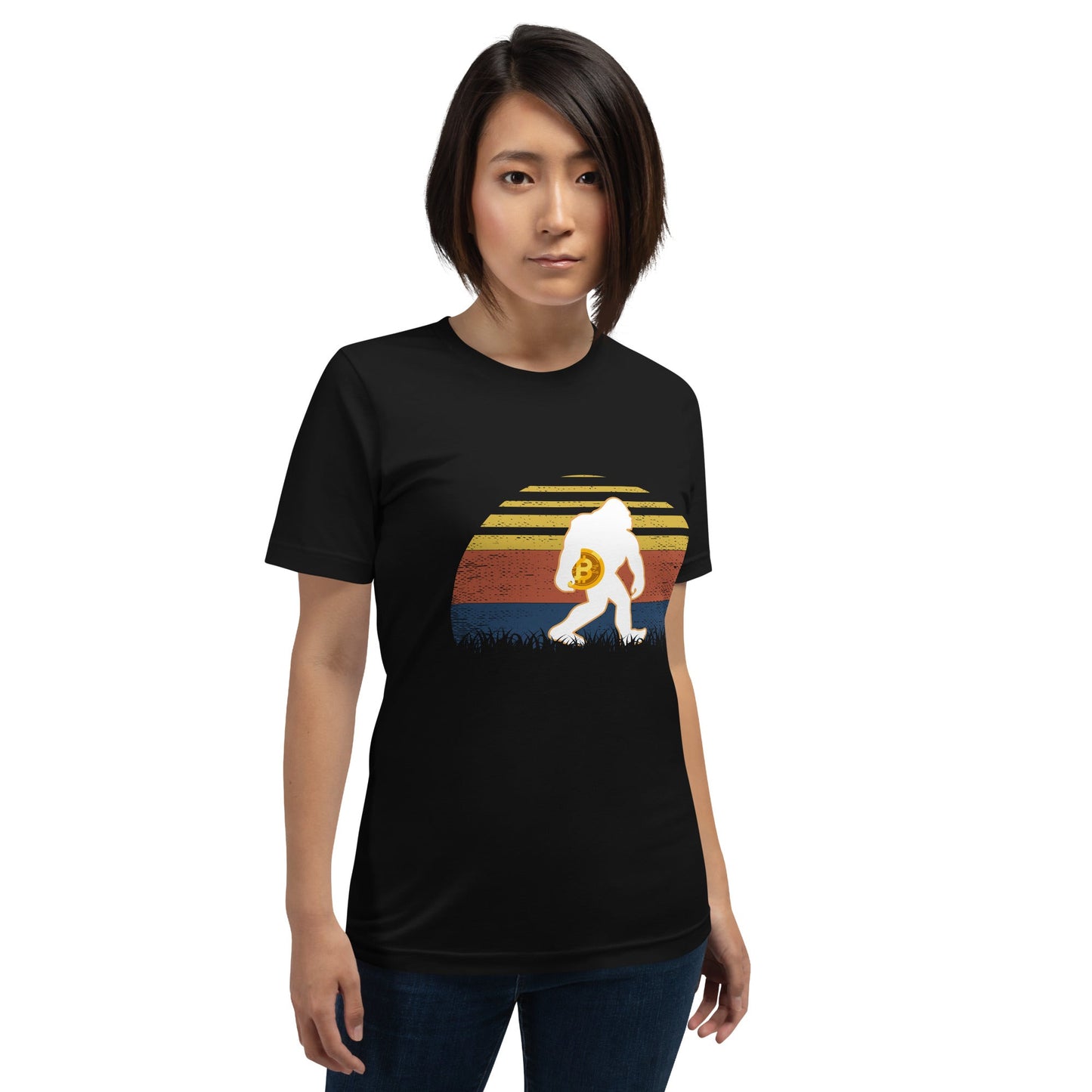 Retro Bitcoin - Unisex t-shirt by DarkByteGear