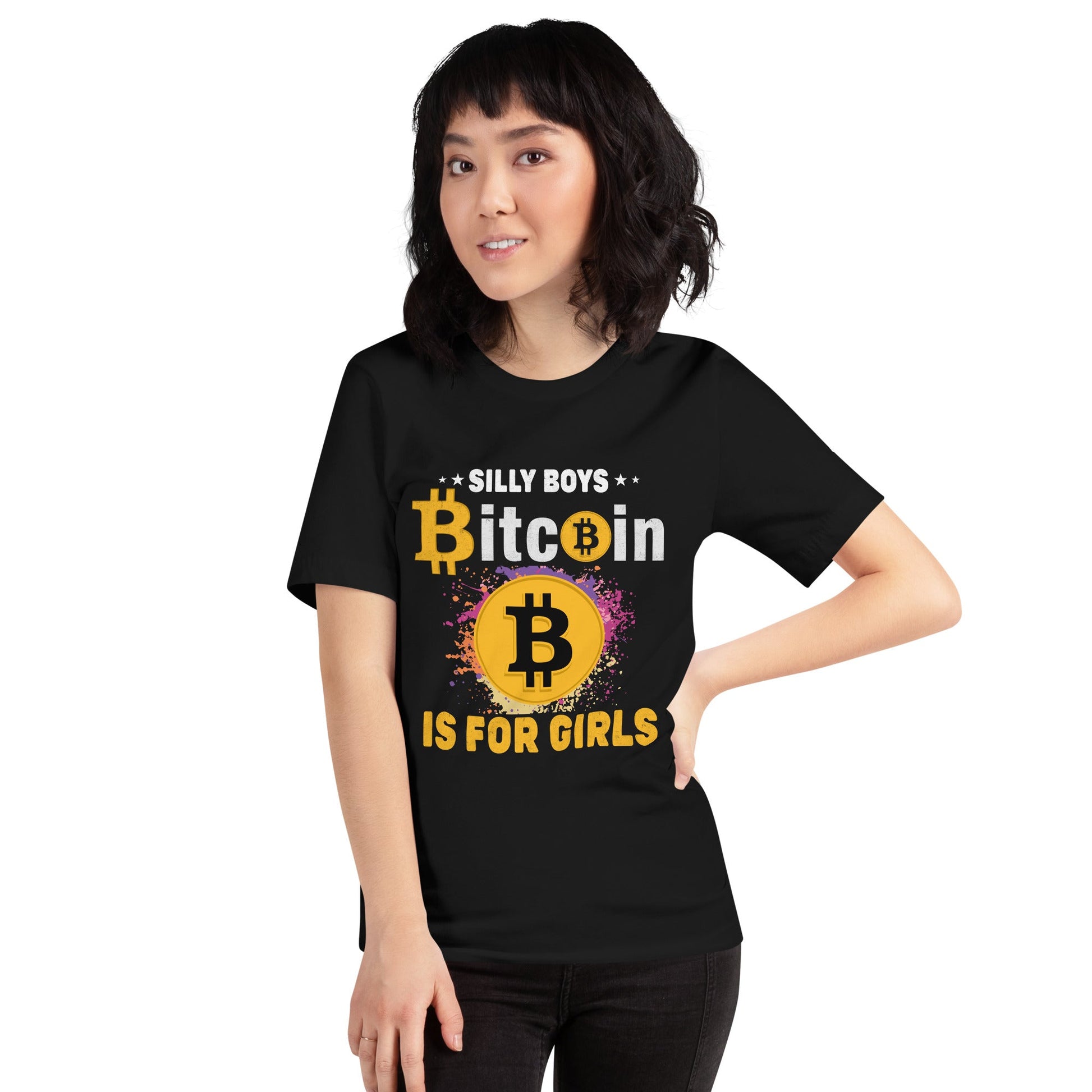 *Silly Boys* : BTC is for Girls - Unisex t-shirt by DarkByteGear