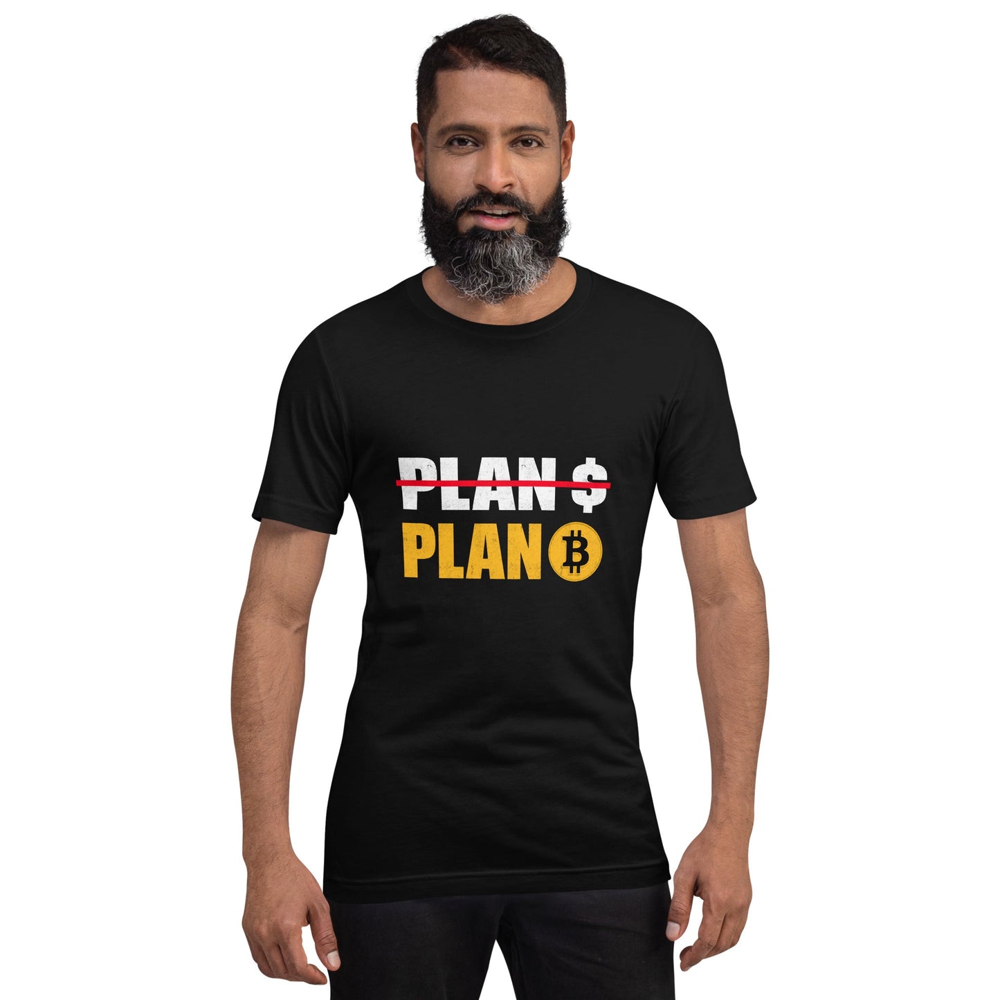 No Plan $, but Plan Bitcoin - Unisex t-shirt by DarkByteGear