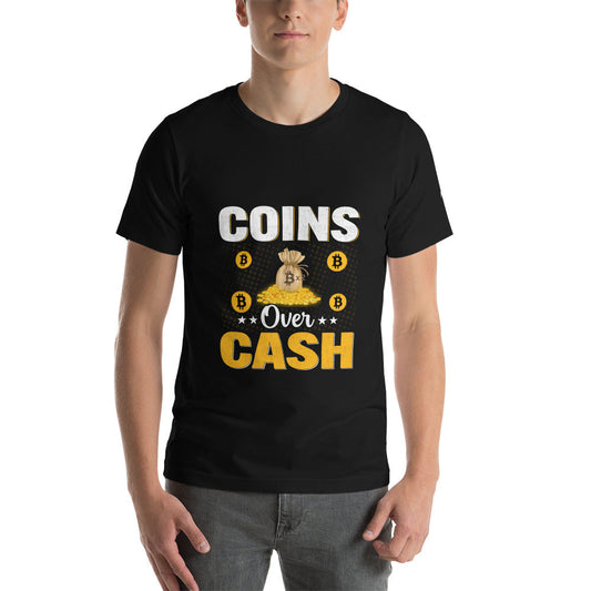 Coins over Cash - Unisex t-shirt by DarkByteGear