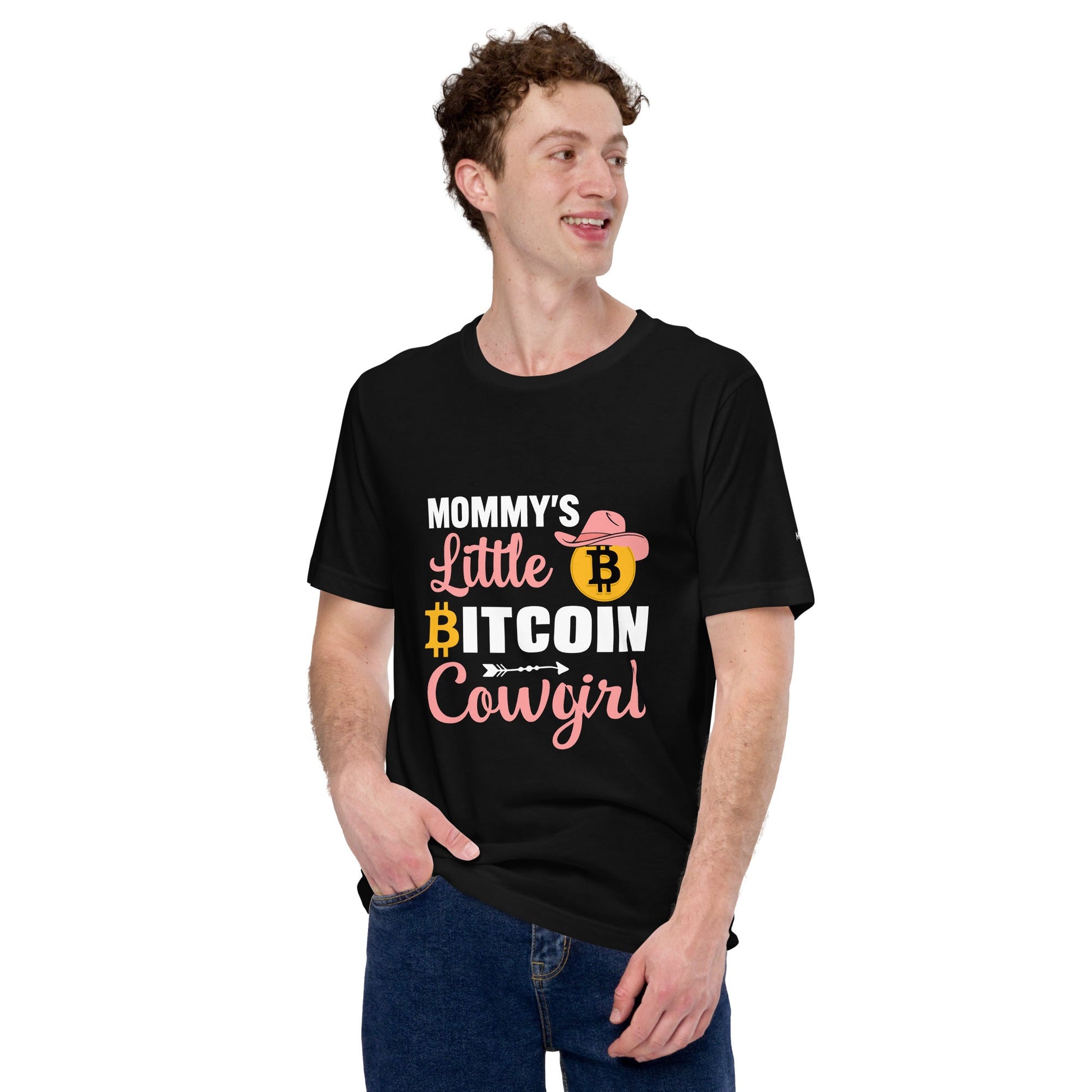 Mommy's little bitcoin cowgirl - Unisex t-shirt by DarkByteGear