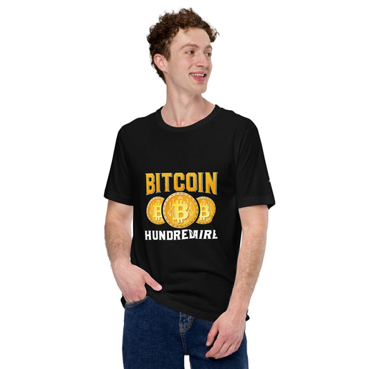 Bitcoin Hundredaire - Unisex t-shirt by DarkByteGear