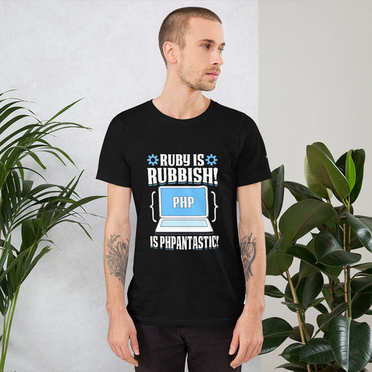 Ruby is Rubbish - Unisex t-shirt by DarkByteGear