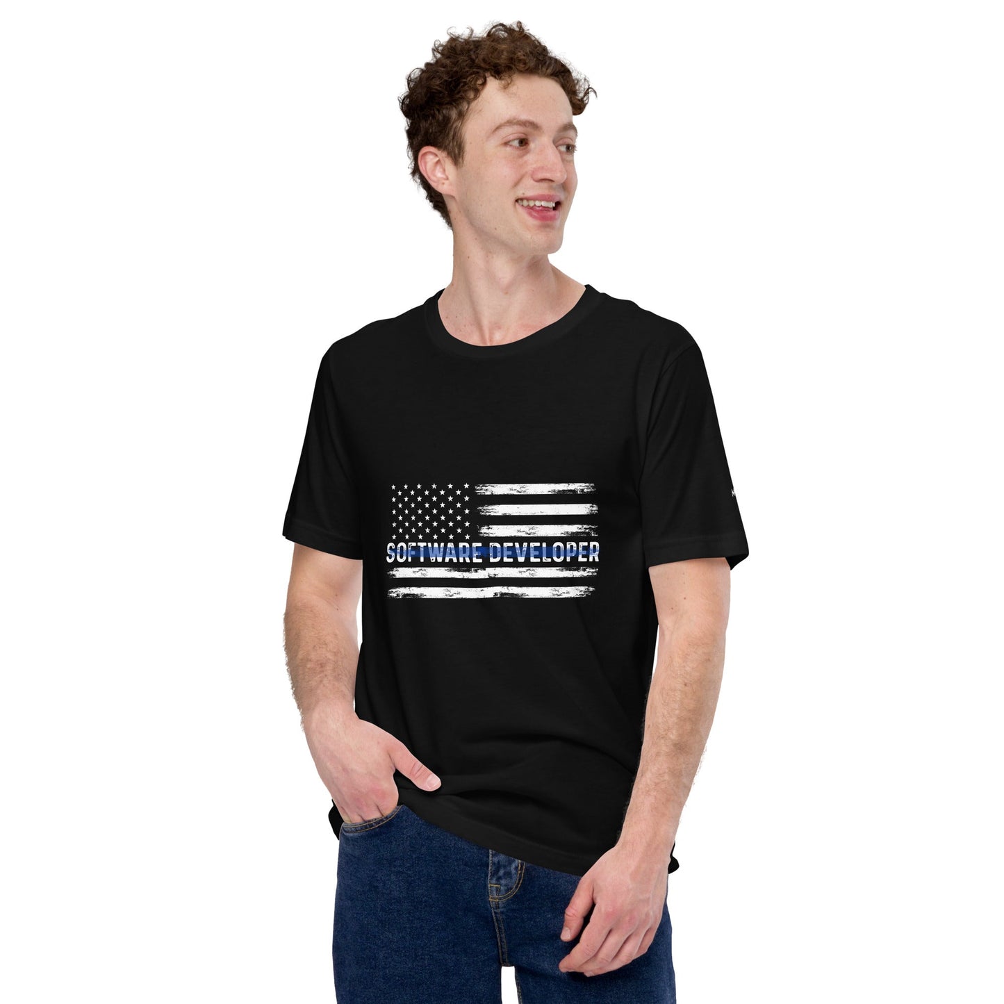 Patriotic Software Developer - Unisex t-shirt by DarkByteGear