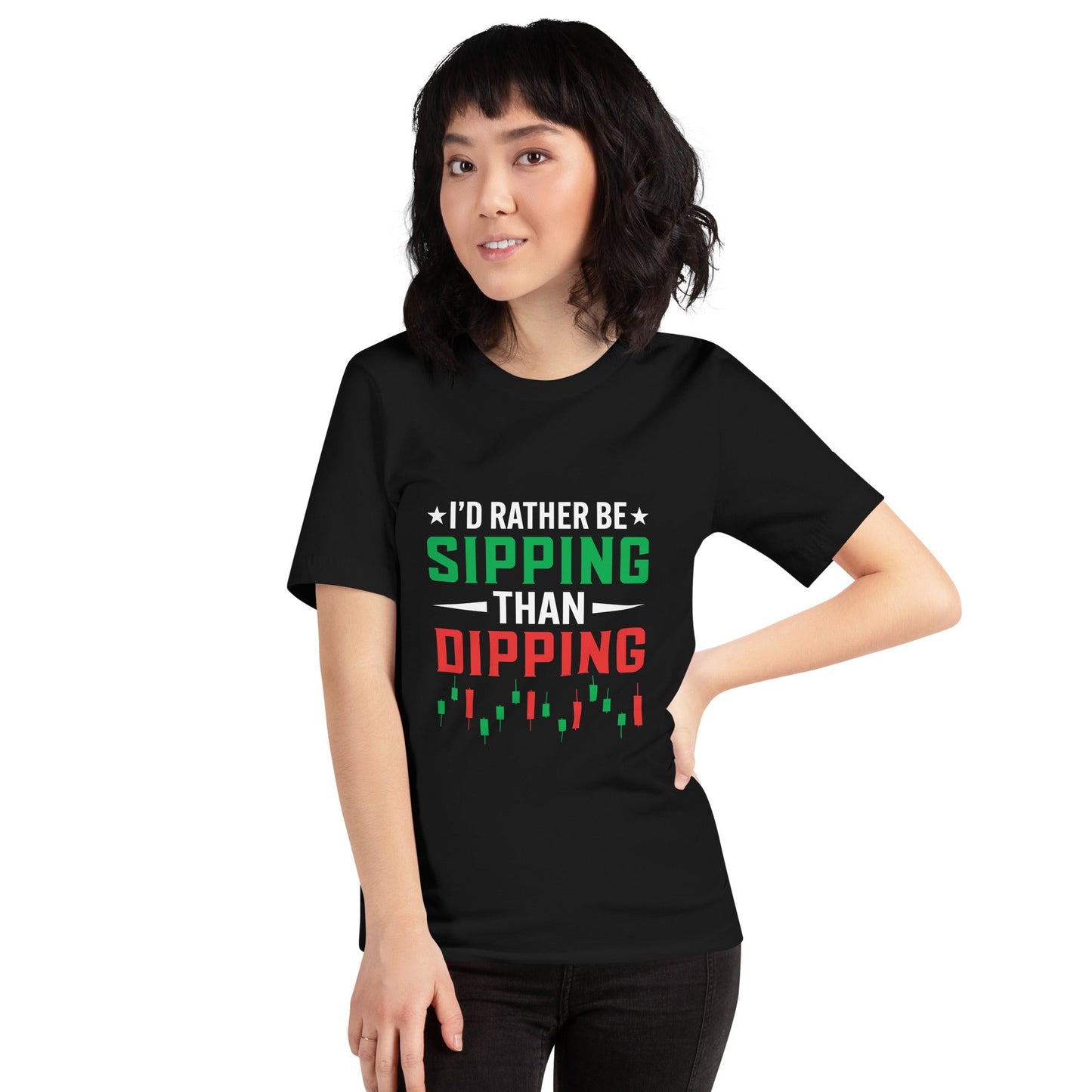 I'd rather be Sipping than Dipping - Unisex t-shirt by DarkByteGear