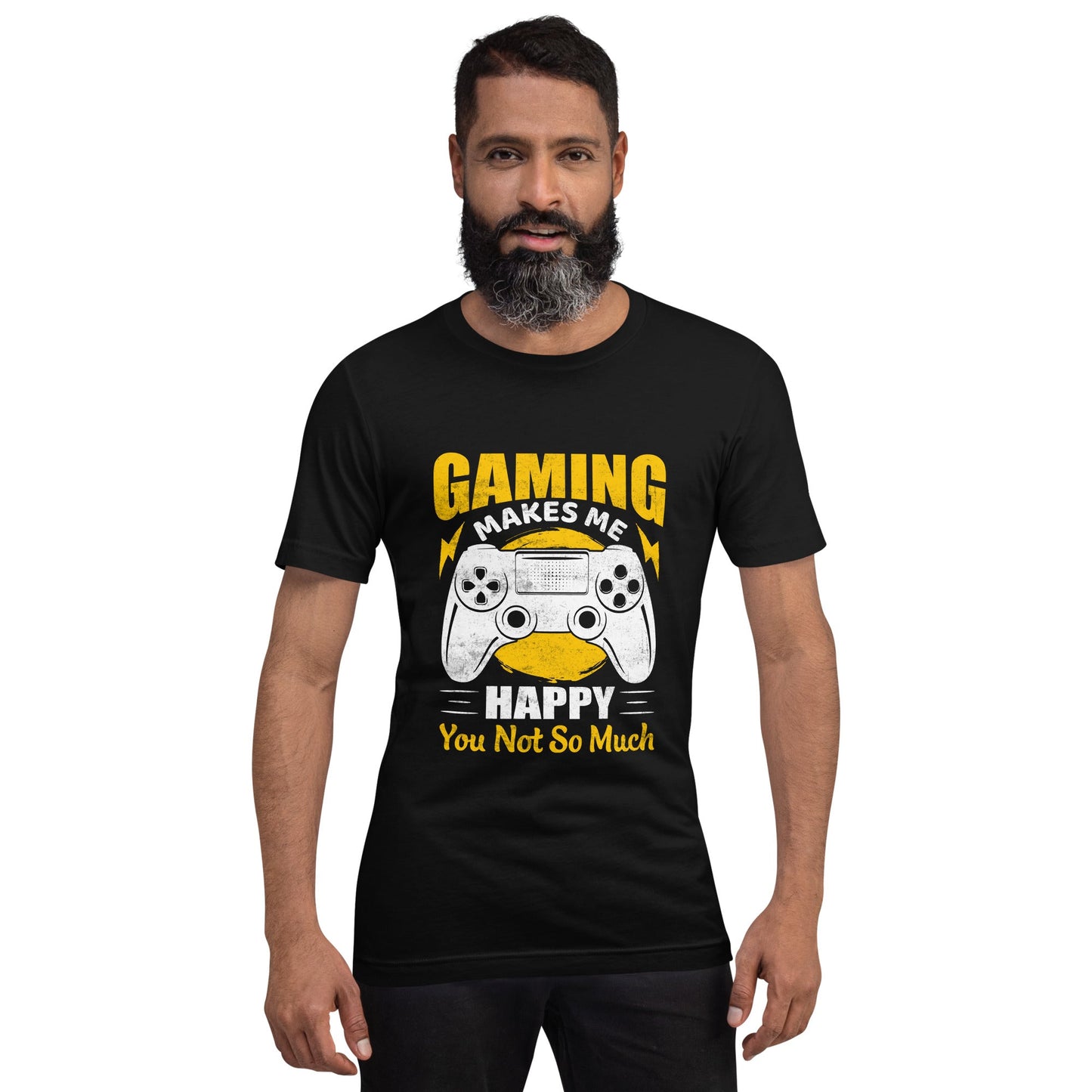 Gaming Makes me Happy (MAHFUZ) - Unisex t-shirt by DarkByteGear