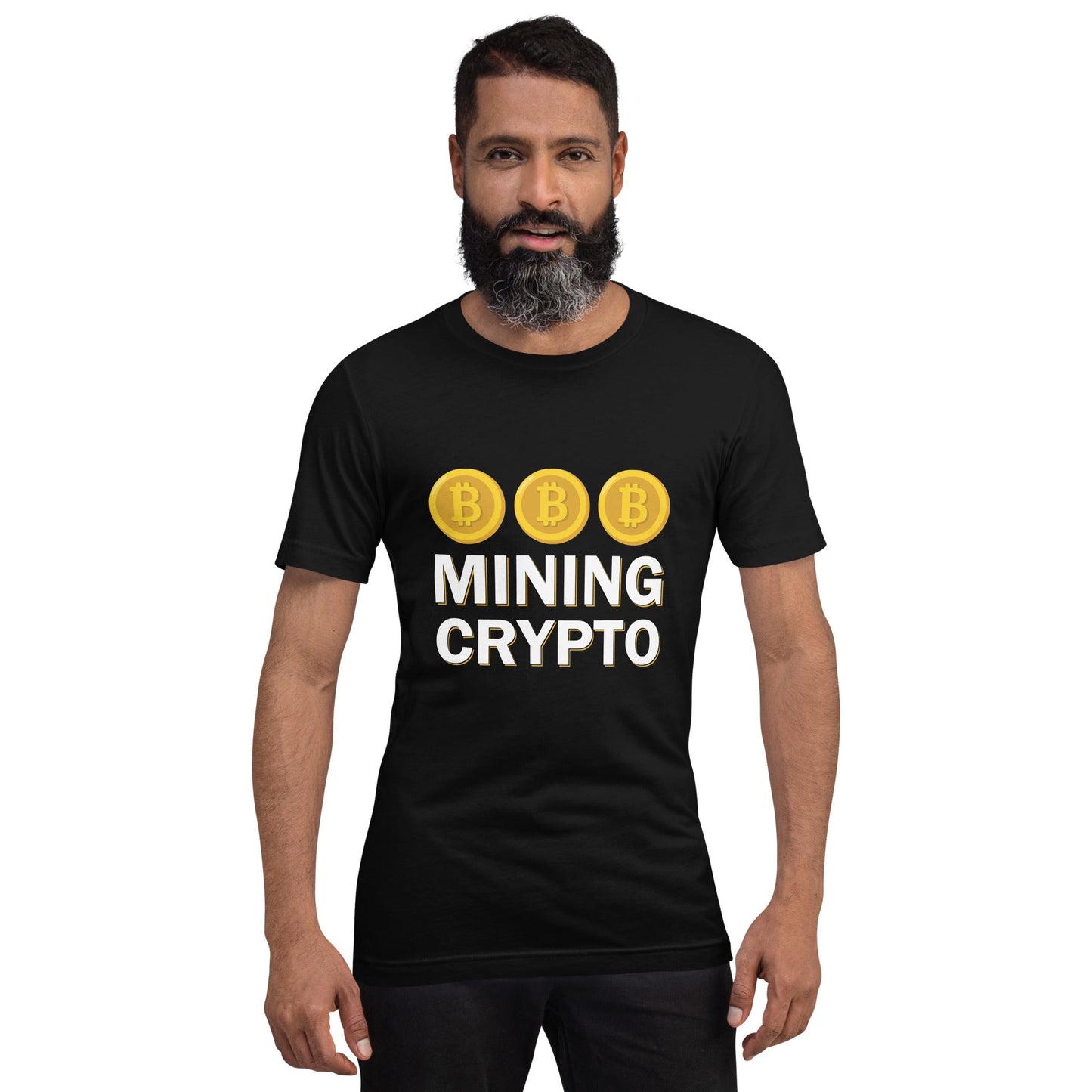 Mining Crypto - Unisex t-shirt ( Back Print ) by DarkByteGear