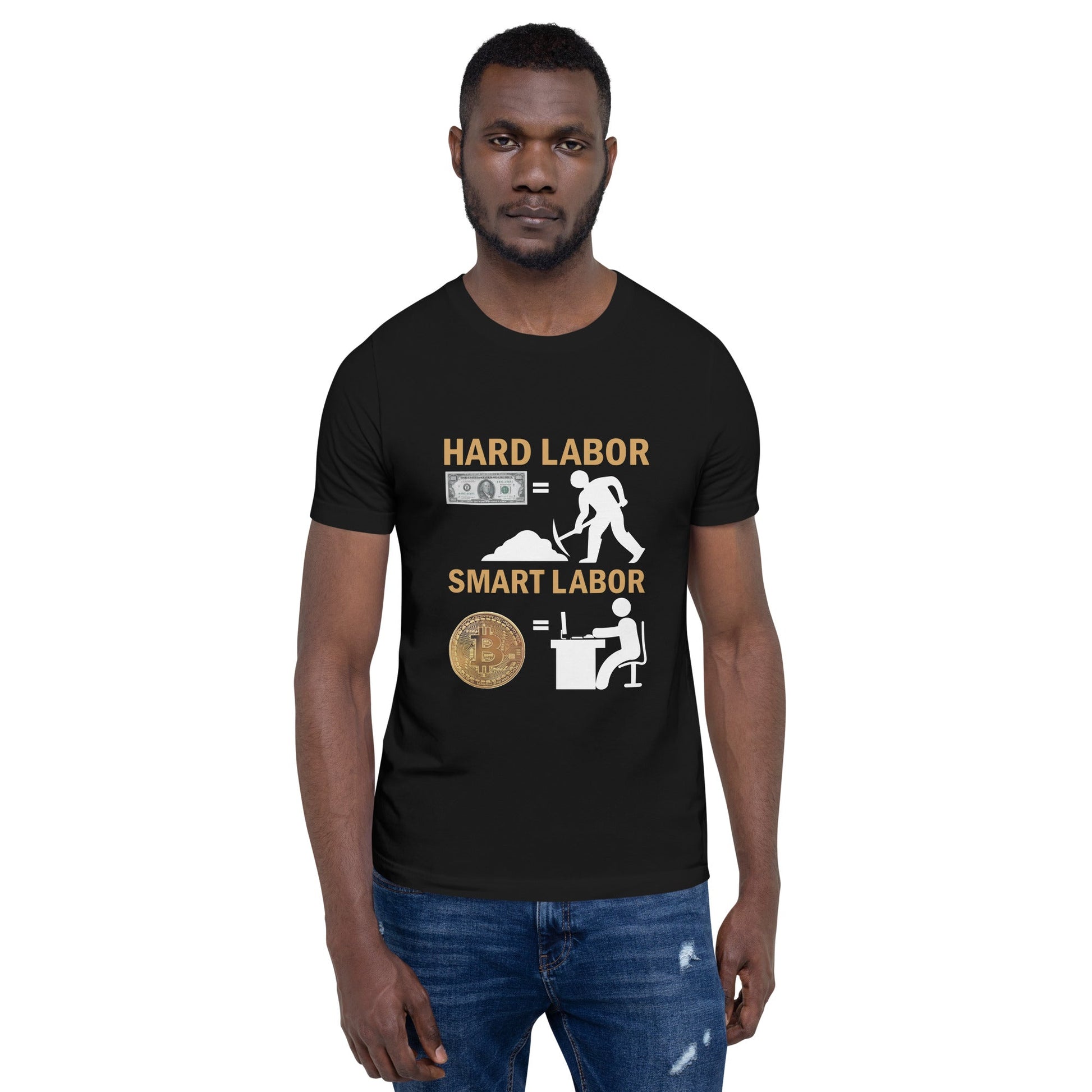 Hard Labour Vs Smart Labour - Unisex t-shirt by DarkByteGear