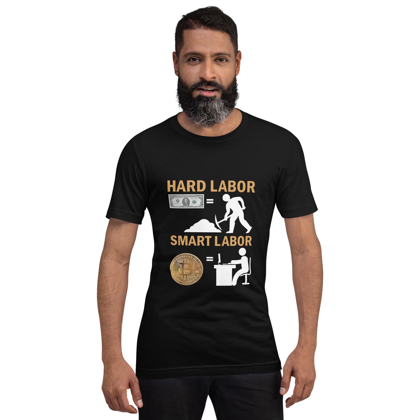 Hard Labour Vs Smart Labour - Unisex t-shirt by DarkByteGear