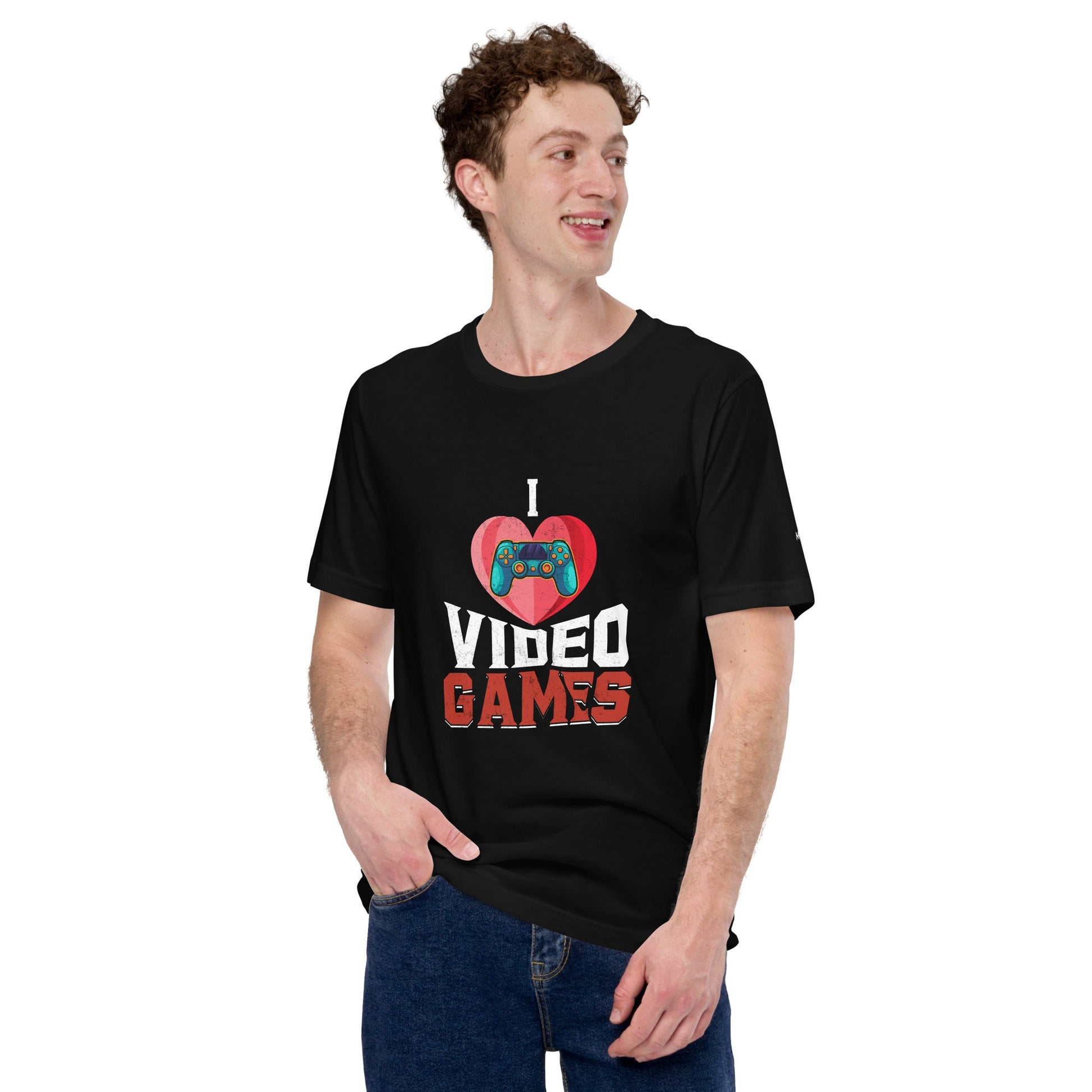I love Video Games - Unisex t-shirt by DarkByteGear
