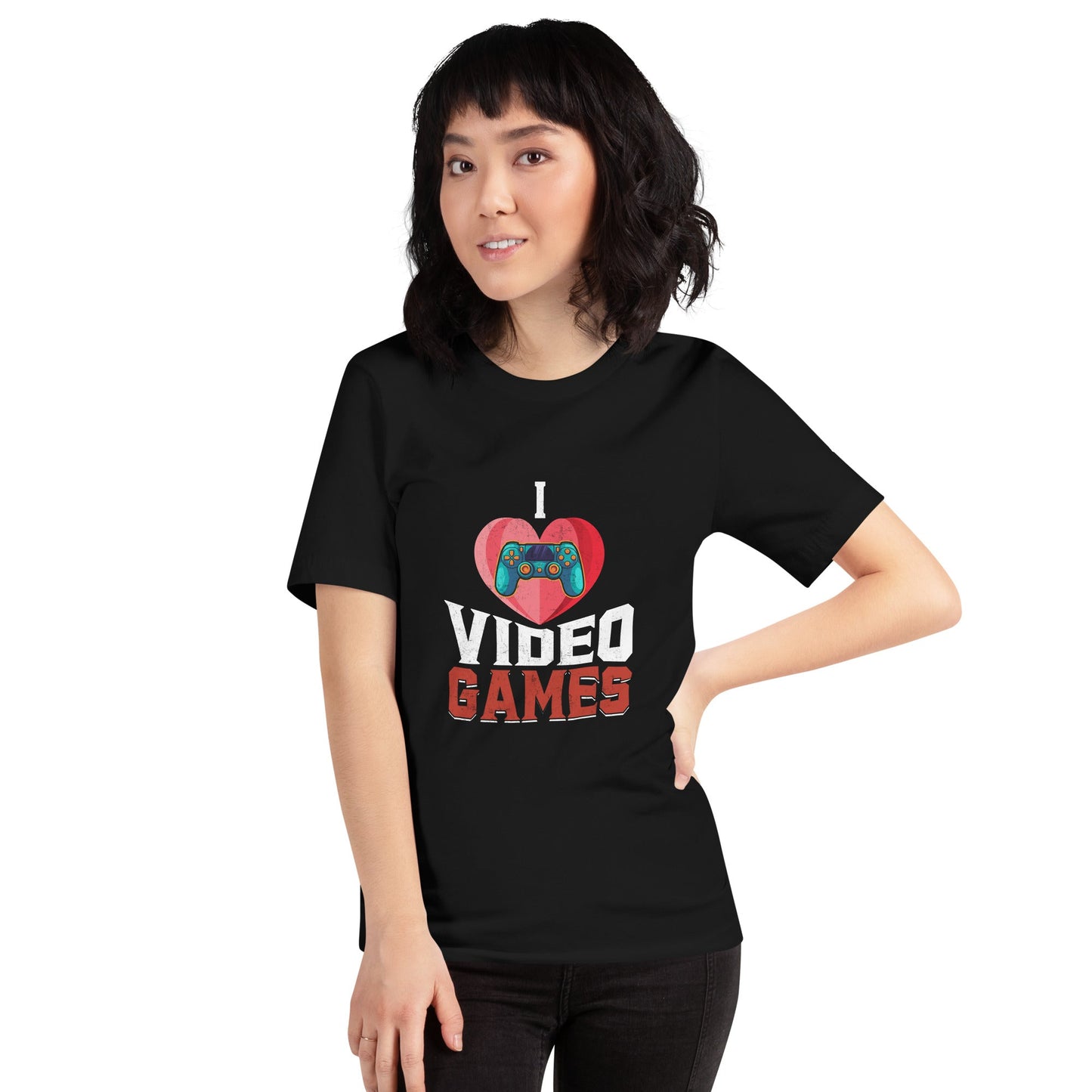 I love Video Games - Unisex t-shirt by DarkByteGear