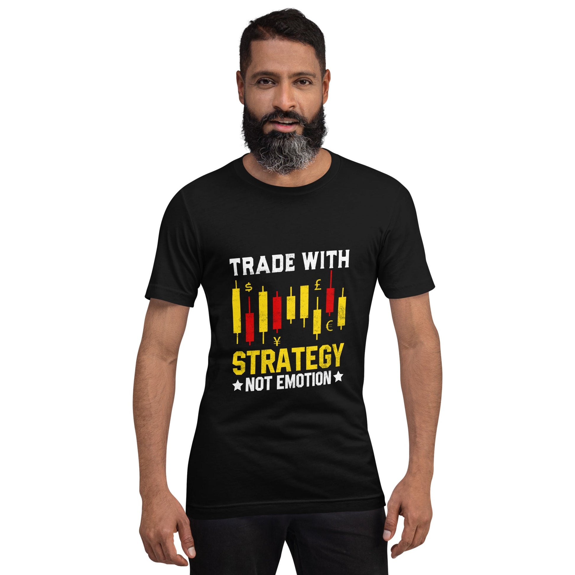 Trade with Strategy not Emotion - Unisex t-shirt by DarkByteGear