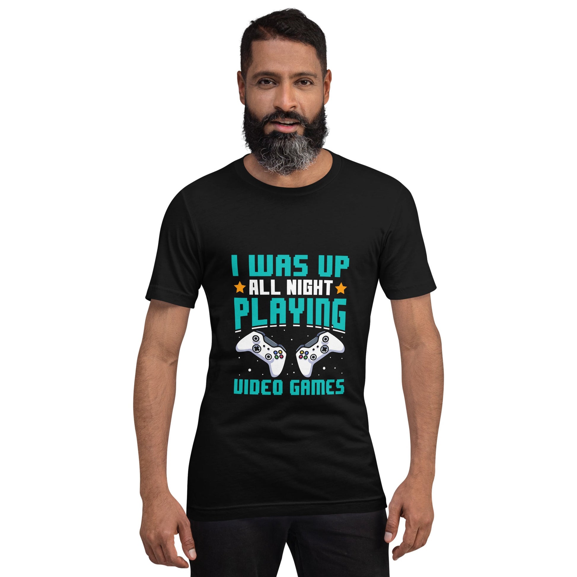 I was up all night playing Video Games Rima - Unisex t-shirt by DarkByteGear